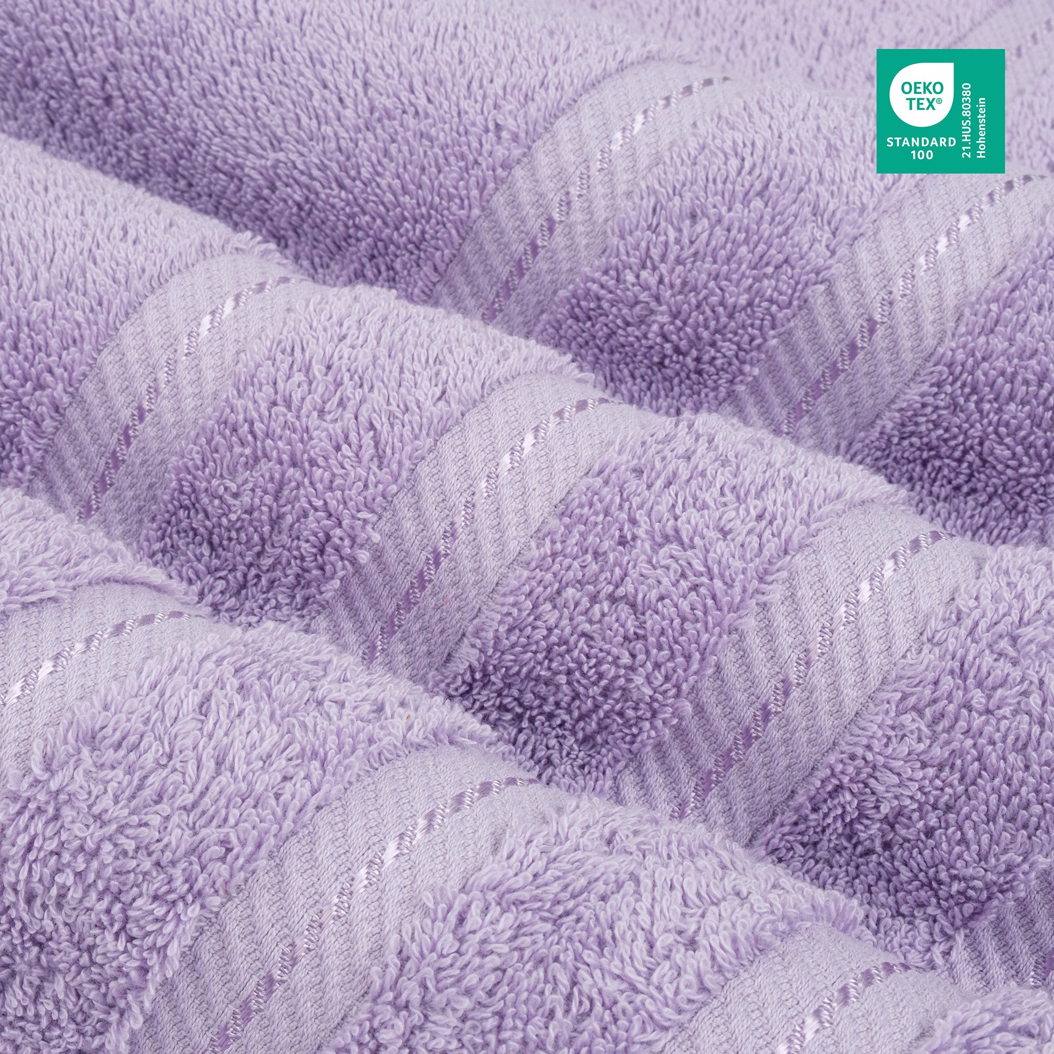 American-softlinen 6 Piece Best Bath Towels Set 100% Cotton Turkish Towels with 20 Different Colors Lilac-3