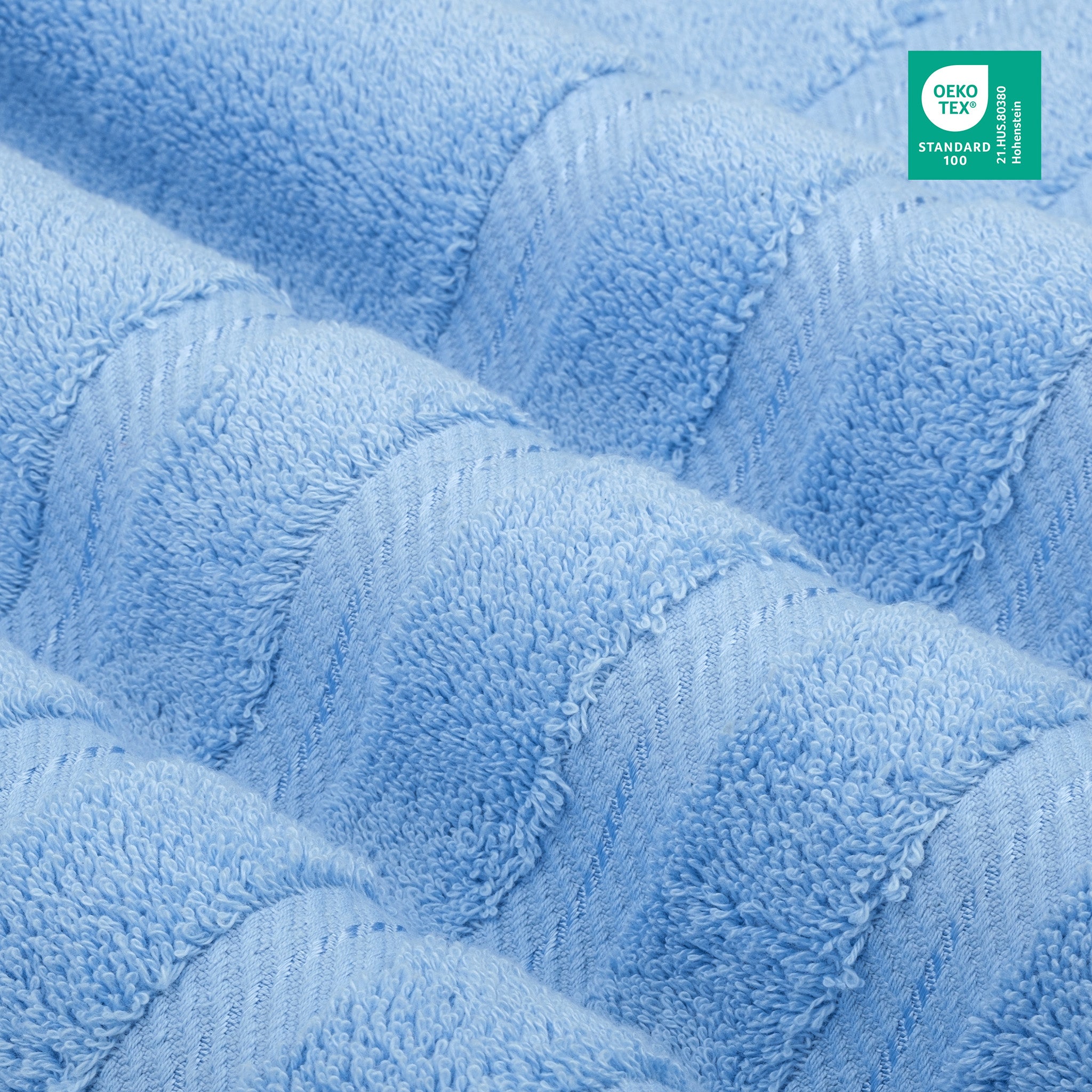 American-softlinen 6 Piece Best Bath Towels Set 100% Cotton Turkish Towels with 20 Different Colors Sky-Blue-3