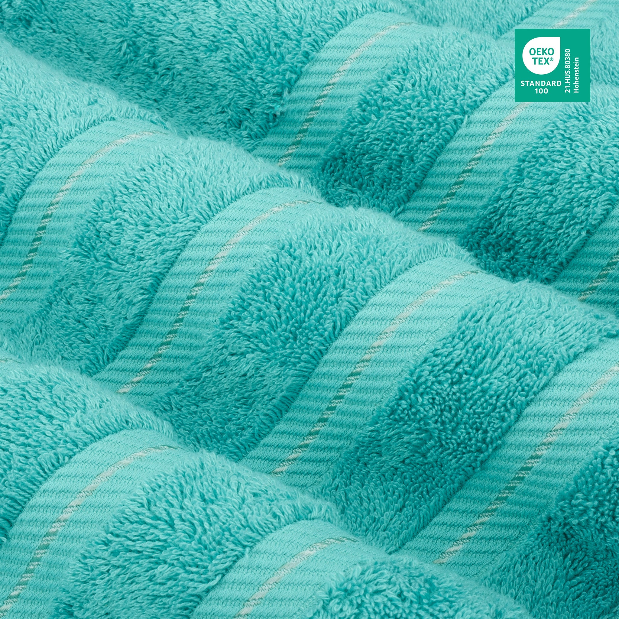 American-softlinen 6 Piece Best Bath Towels Set 100% Cotton Turkish Towels with 20 Different Colors Turquoise-Blue-3