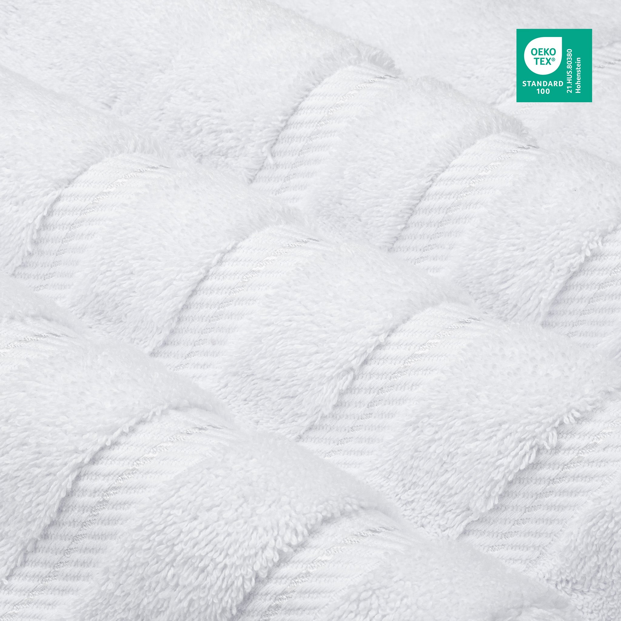 American-softlinen 6 Piece Best Bath Towels Set 100% Cotton Turkish Towels with 20 Different Colors White-3