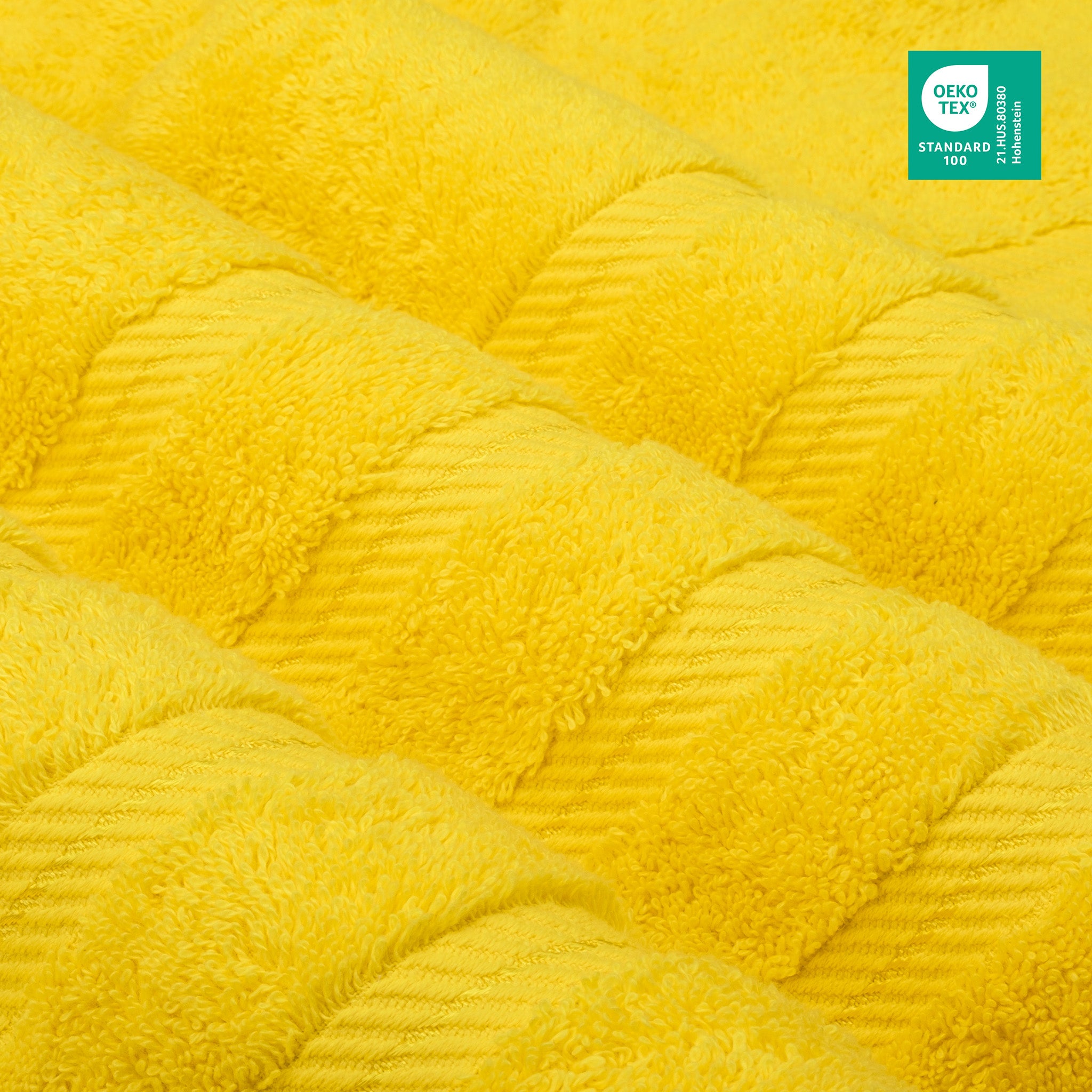 American-softlinen 6 Piece Best Bath Towels Set 100% Cotton Turkish Towels with 20 Different Colors Yellow-3