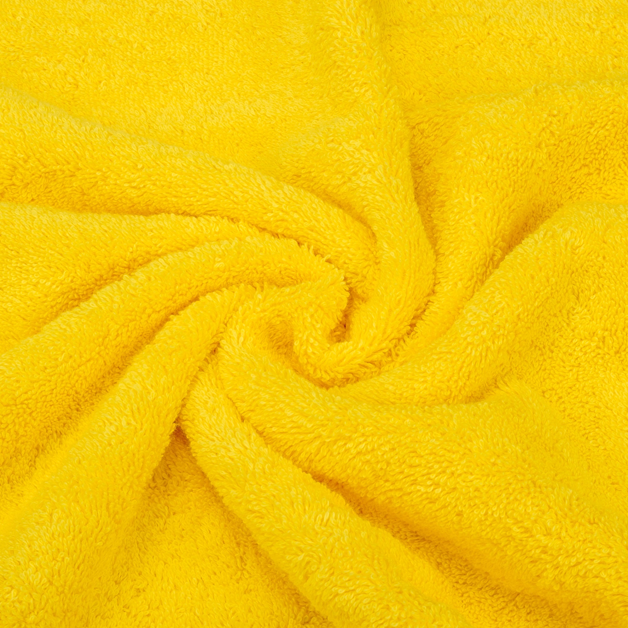 American-softlinen 6 Piece Best Bath Towels Set 100% Cotton Turkish Towels with 20 Different Colors Yellow-7