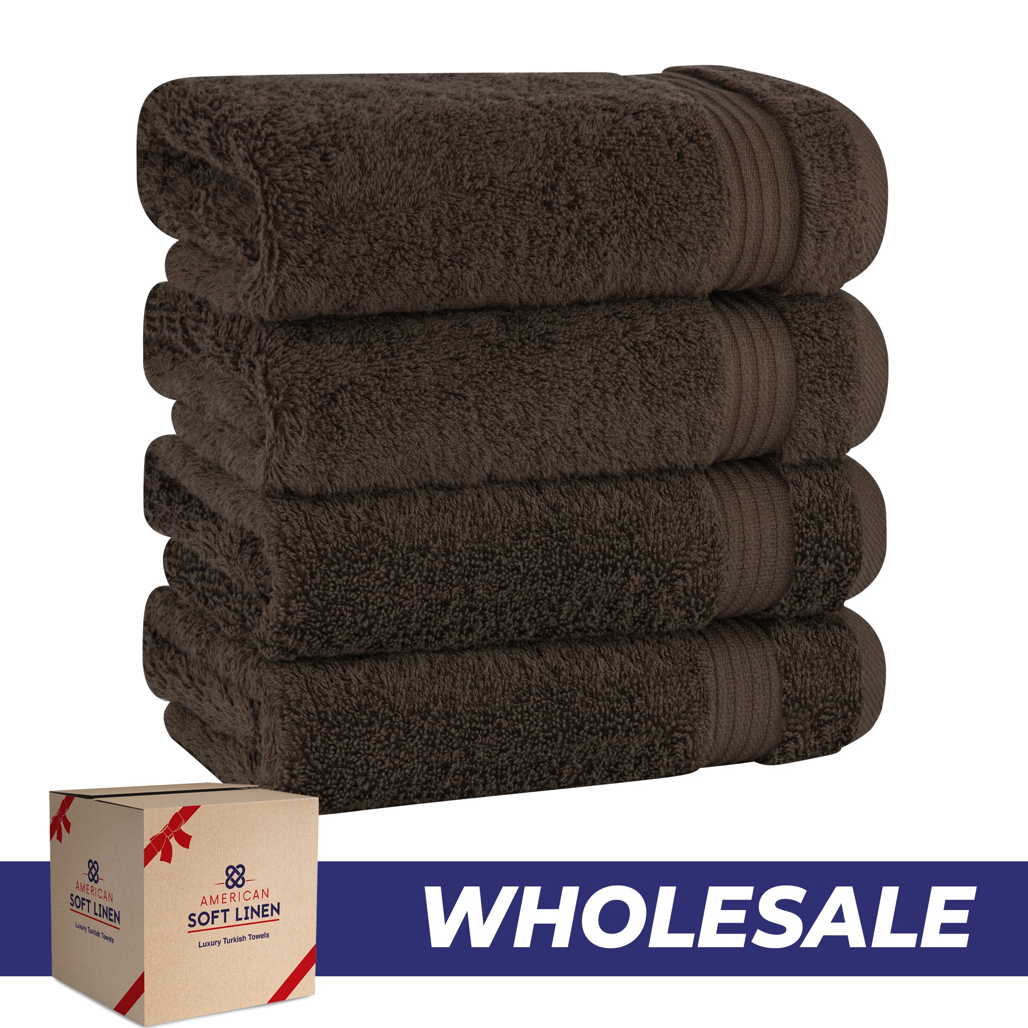 American-softlinen Bekos 100% Cotton Turkish 4-Piece Hand Towel Sets, Wholesale Luxury Hand Towels