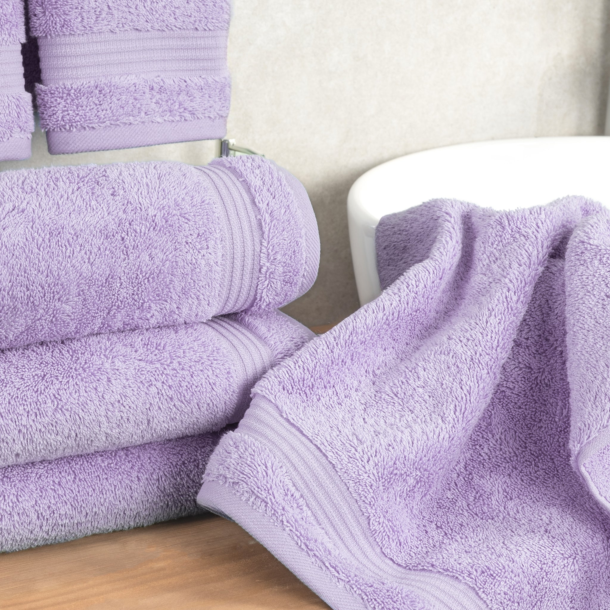 American-softlinen Bekos 100% Cotton Turkish 4-Piece Hand Towel Sets, Wholesale Luxury Hand Towels