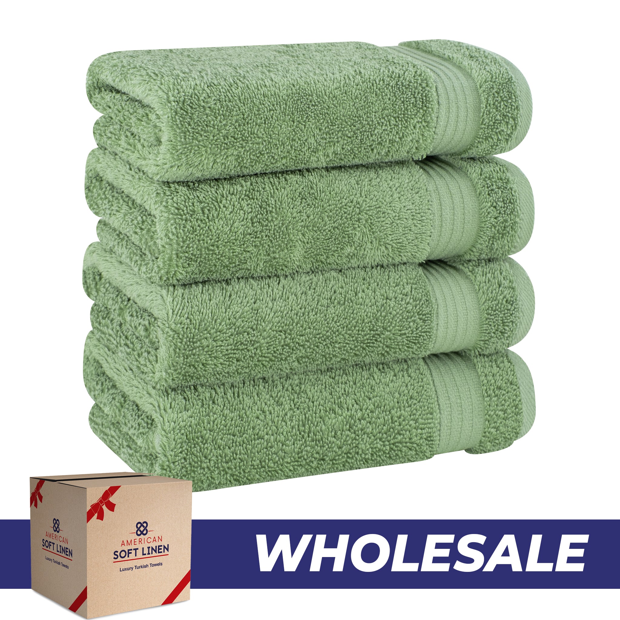 American-softlinen Bekos 100% Cotton Turkish 4-Piece Hand Towel Sets, Wholesale Luxury Hand Towels