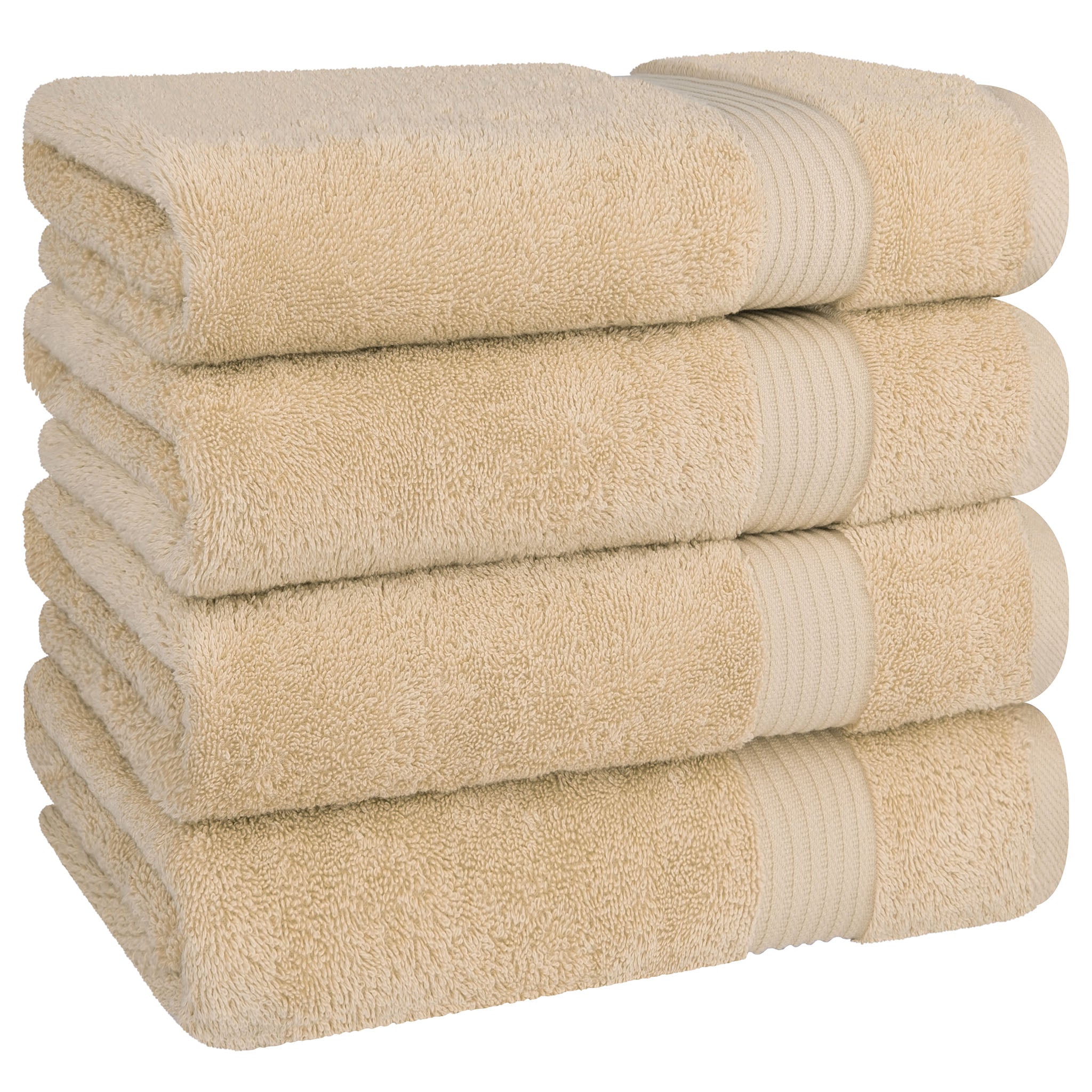American-softlinen Bekos 100% Cotton Turkish 4-Piece Bath Towel Sets, Wholesale Luxury Bath Towels