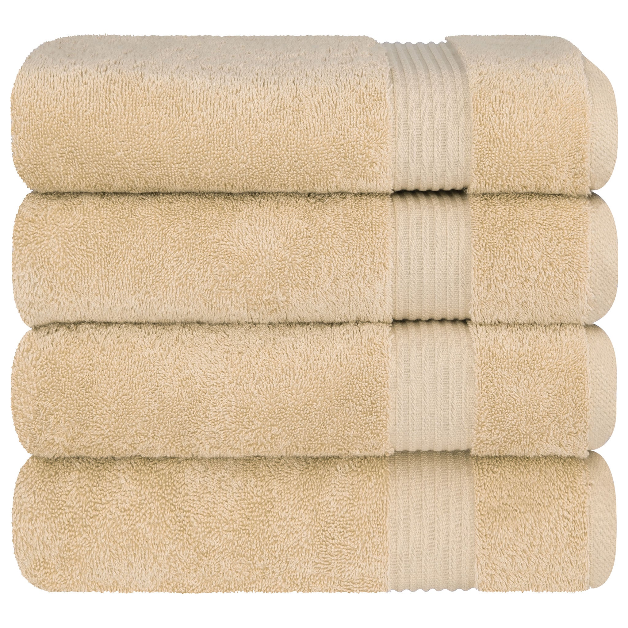 American-softlinen Bekos 100% Cotton Turkish 4-Piece Bath Towel Sets, Wholesale Luxury Bath Towels