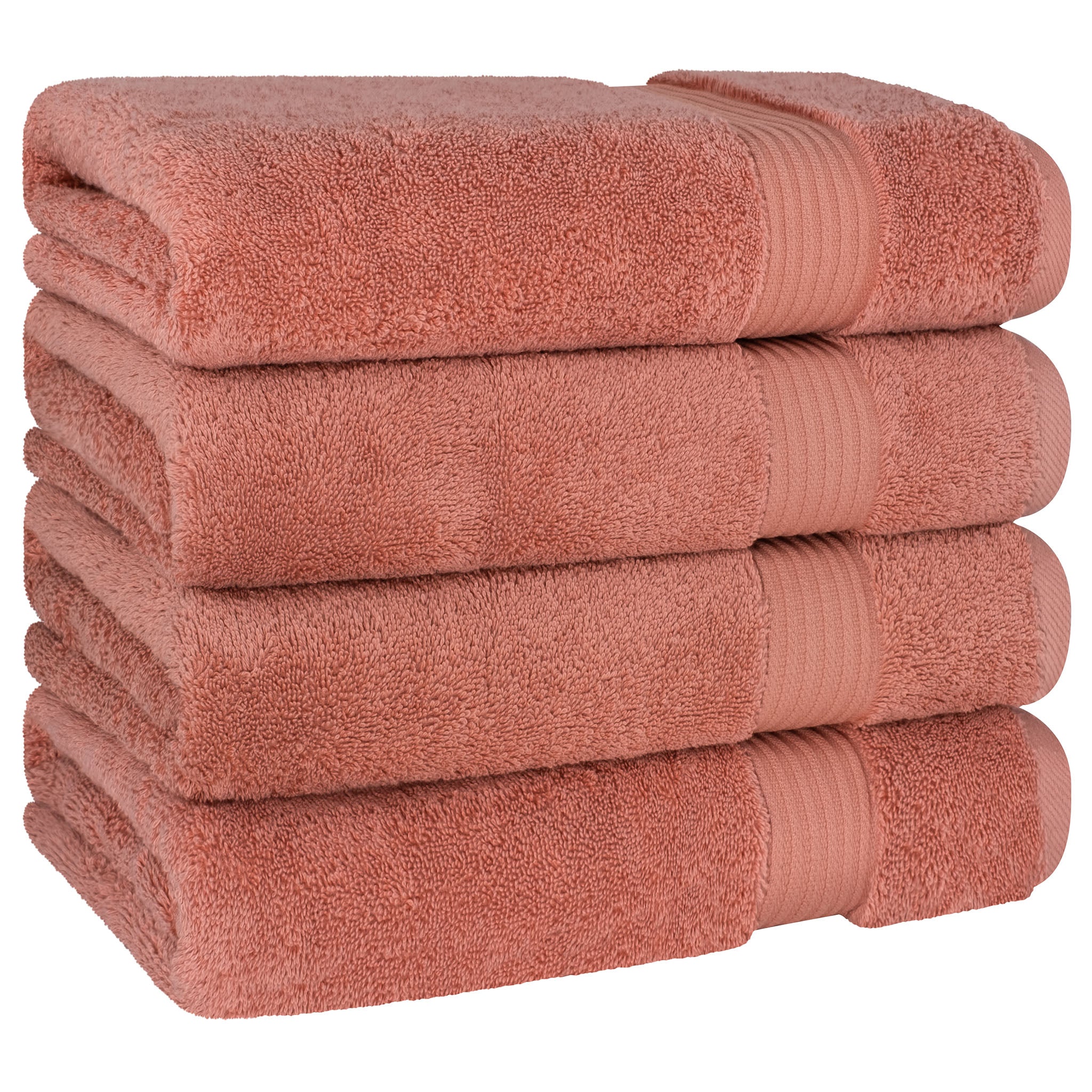 American-softlinen Bekos 100% Cotton Turkish 4-Piece Bath Towel Sets, Wholesale Luxury Bath Towels