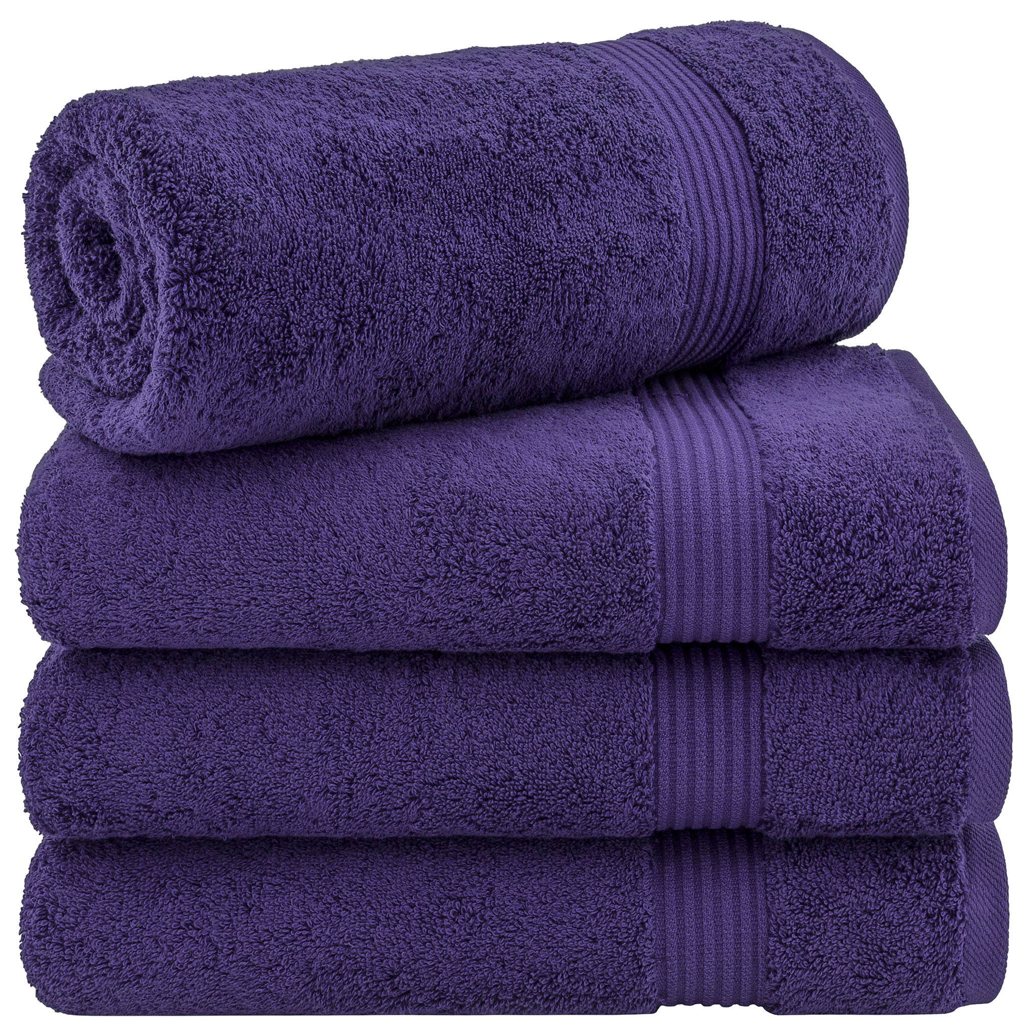 American-softlinen Bekos 100% Cotton Turkish 4-Piece Bath Towel Sets, Wholesale Luxury Bath Towels