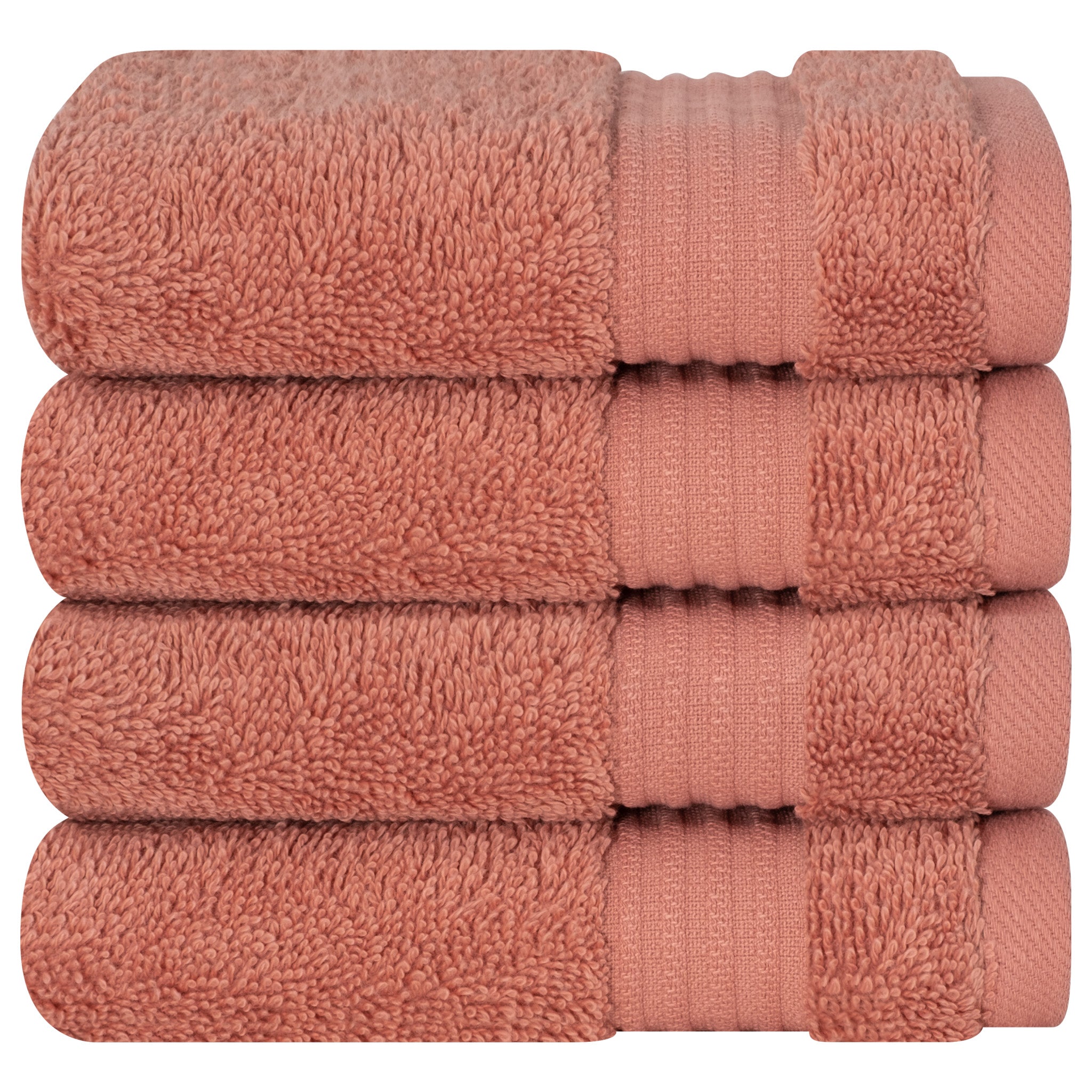 American-softlinen Bekos 100% Cotton Turkish 4-Piece Washcloth Towel Sets, Wholesale Luxury Towels