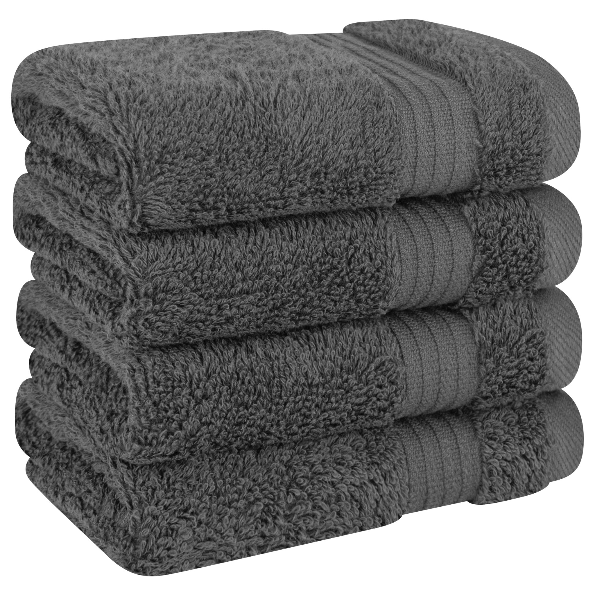 American-softlinen Bekos 100% Cotton Turkish 4-Piece Washcloth Towel Sets, Wholesale Luxury Towels
