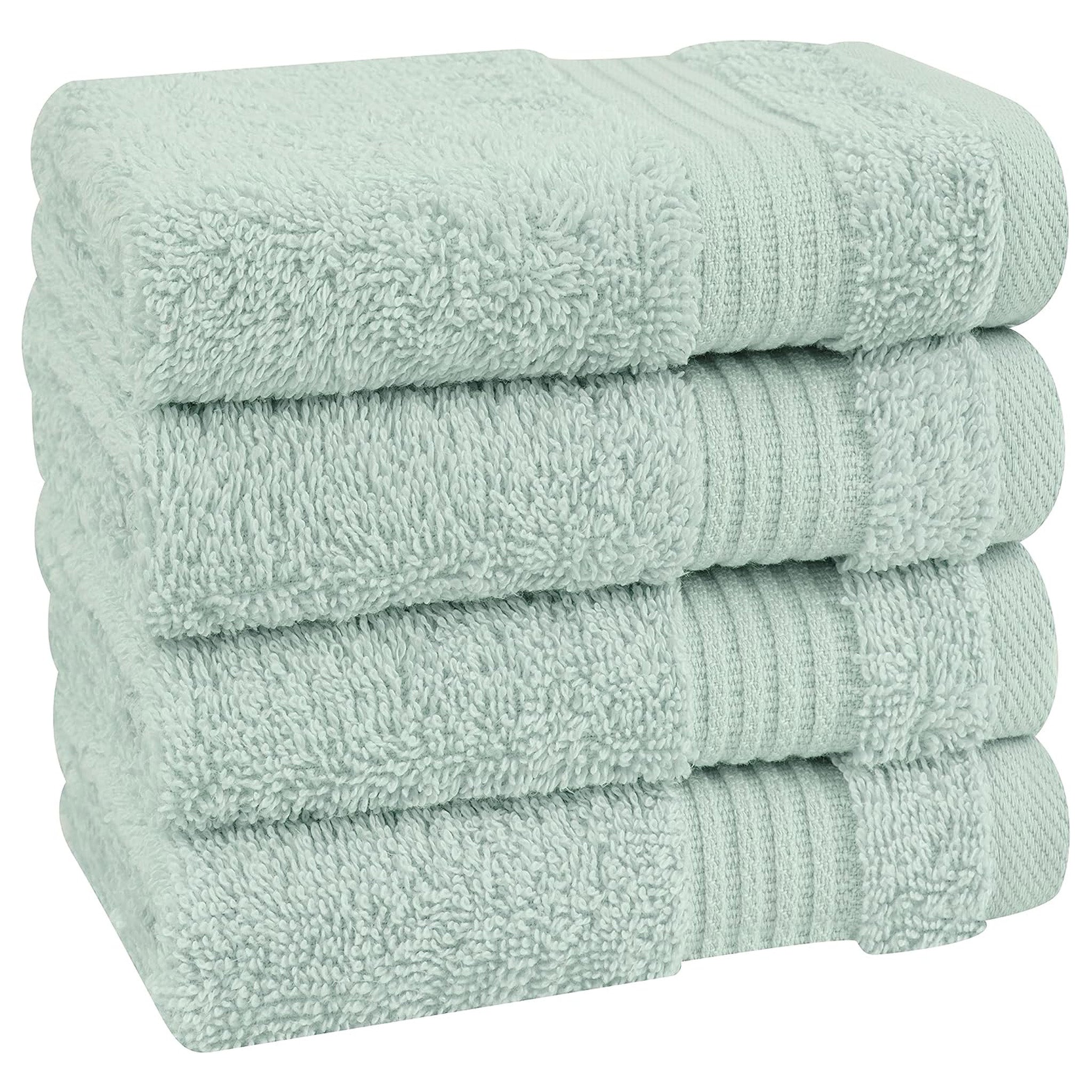 American-softlinen Bekos 100% Cotton Turkish 4-Piece Washcloth Towel Sets, Wholesale Luxury Towels