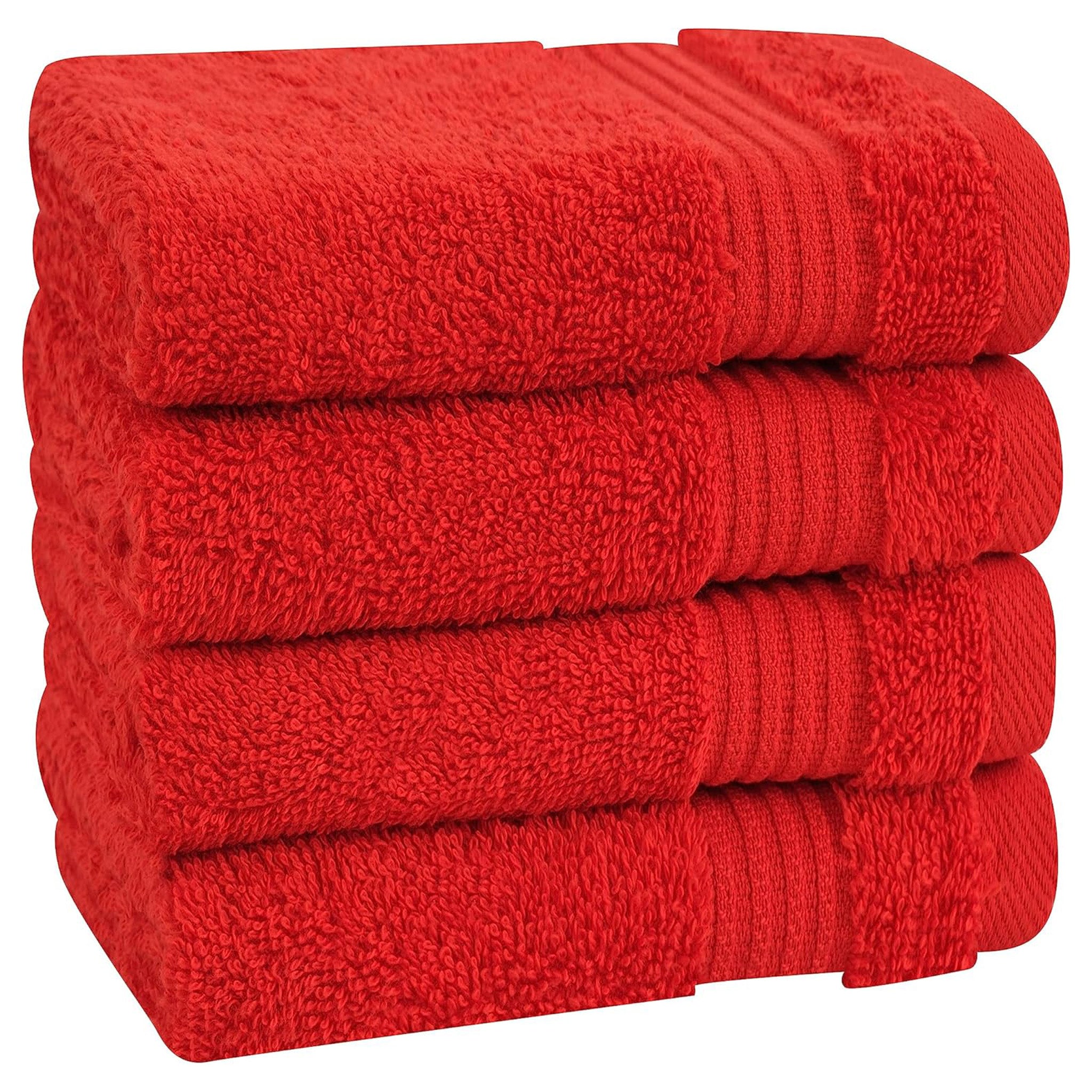 American-softlinen Bekos 100% Cotton Turkish 4-Piece Washcloth Towel Sets, Wholesale Luxury Towels