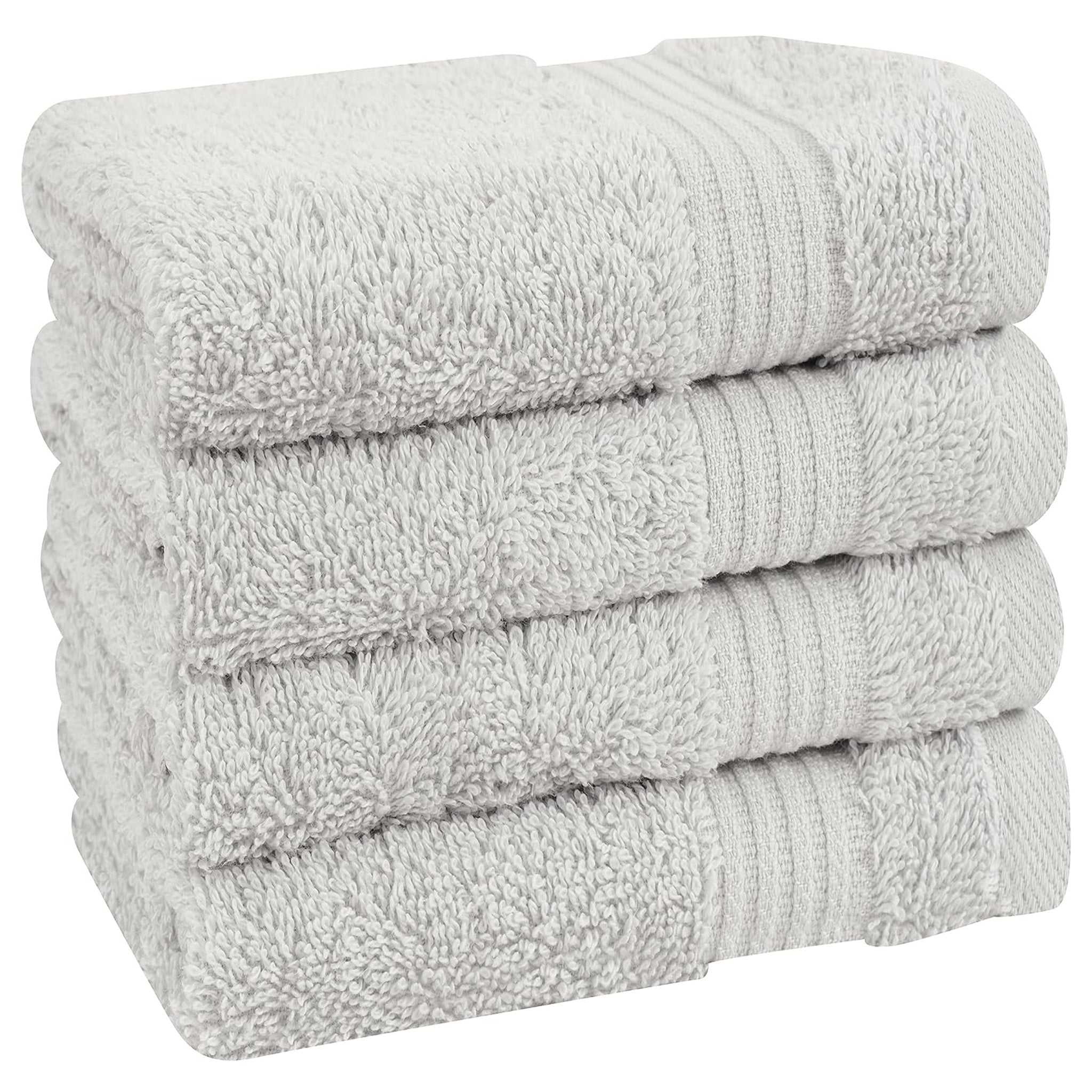 American-softlinen Bekos 100% Cotton Turkish 4-Piece Washcloth Towel Sets, Wholesale Luxury Towels