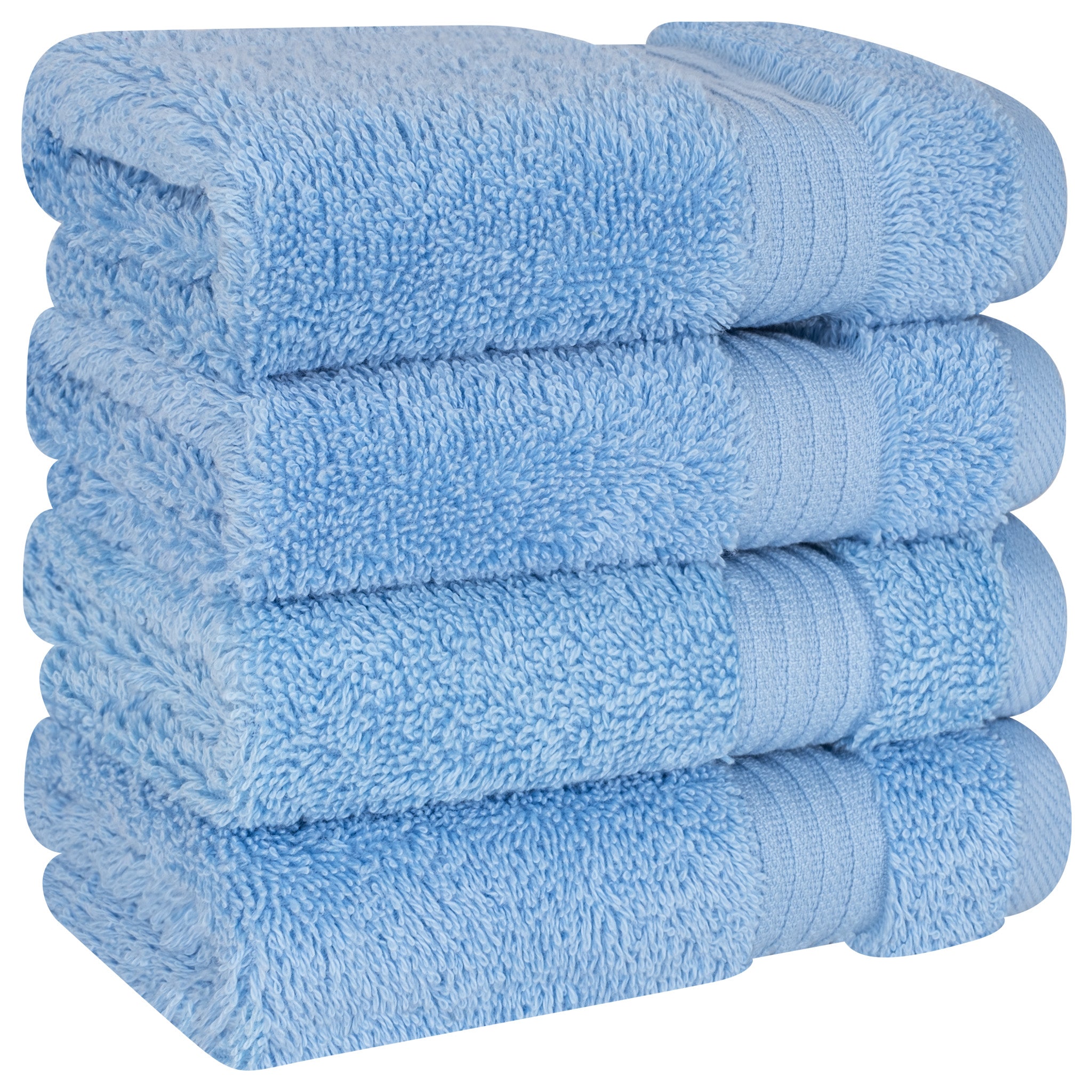 American-softlinen Bekos 100% Cotton Turkish 4-Piece Washcloth Towel Sets, Wholesale Luxury Towels
