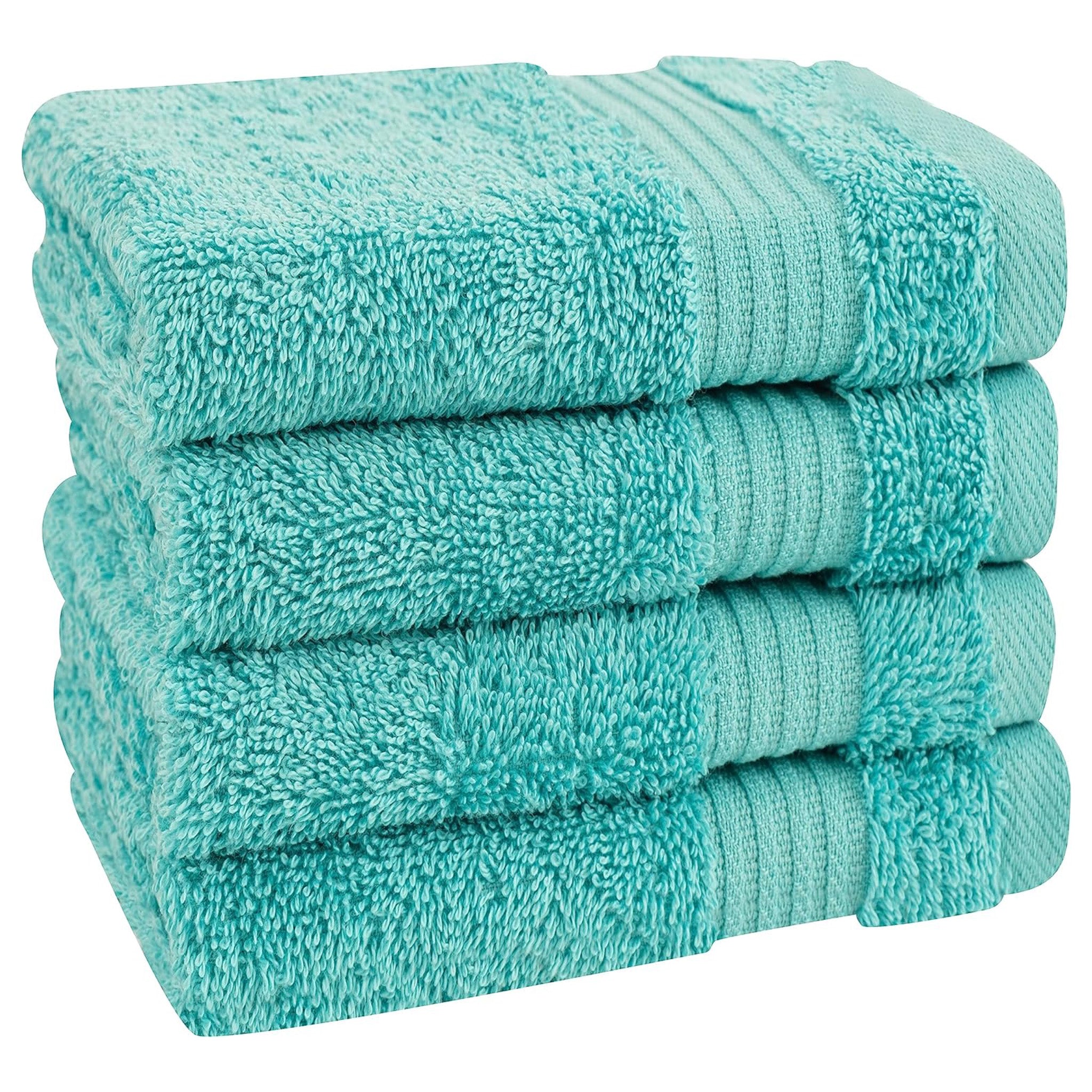 American-softlinen Bekos 100% Cotton Turkish 4-Piece Washcloth Towel Sets, Wholesale Luxury Towels