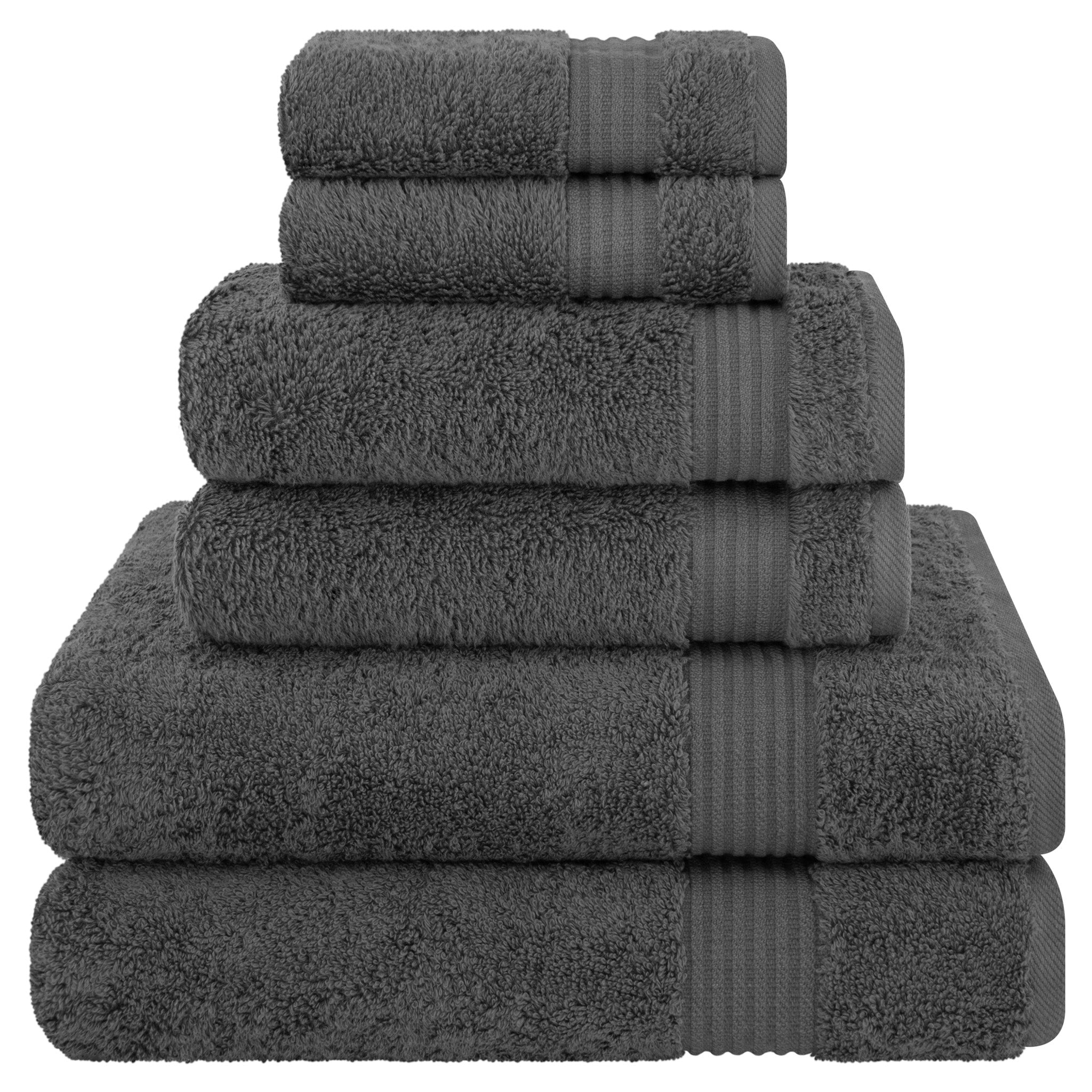 American-softlinen Bekos 100% Cotton 6-Piece Turkish Bath Towel Sets, Wholesale Luxury Bath Towels