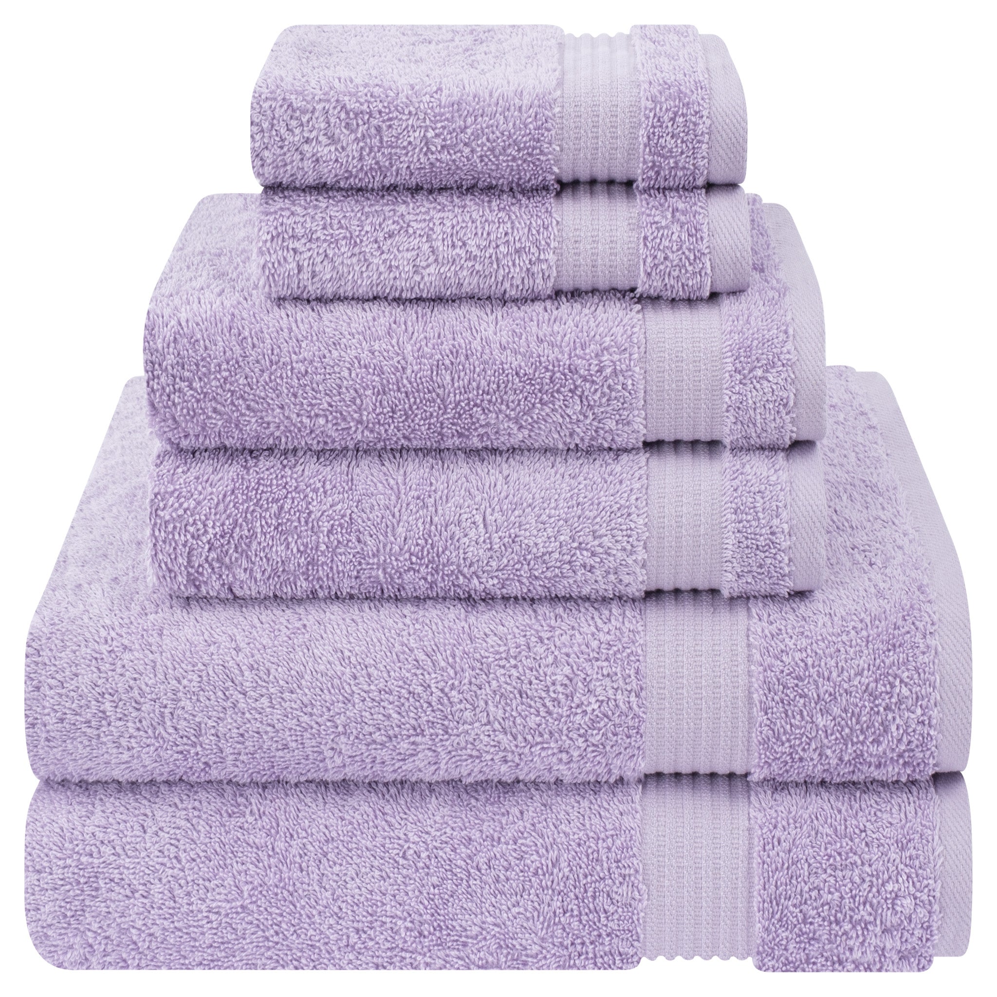American-softlinen Bekos 100% Cotton 6-Piece Turkish Bath Towel Sets, Wholesale Luxury Bath Towels