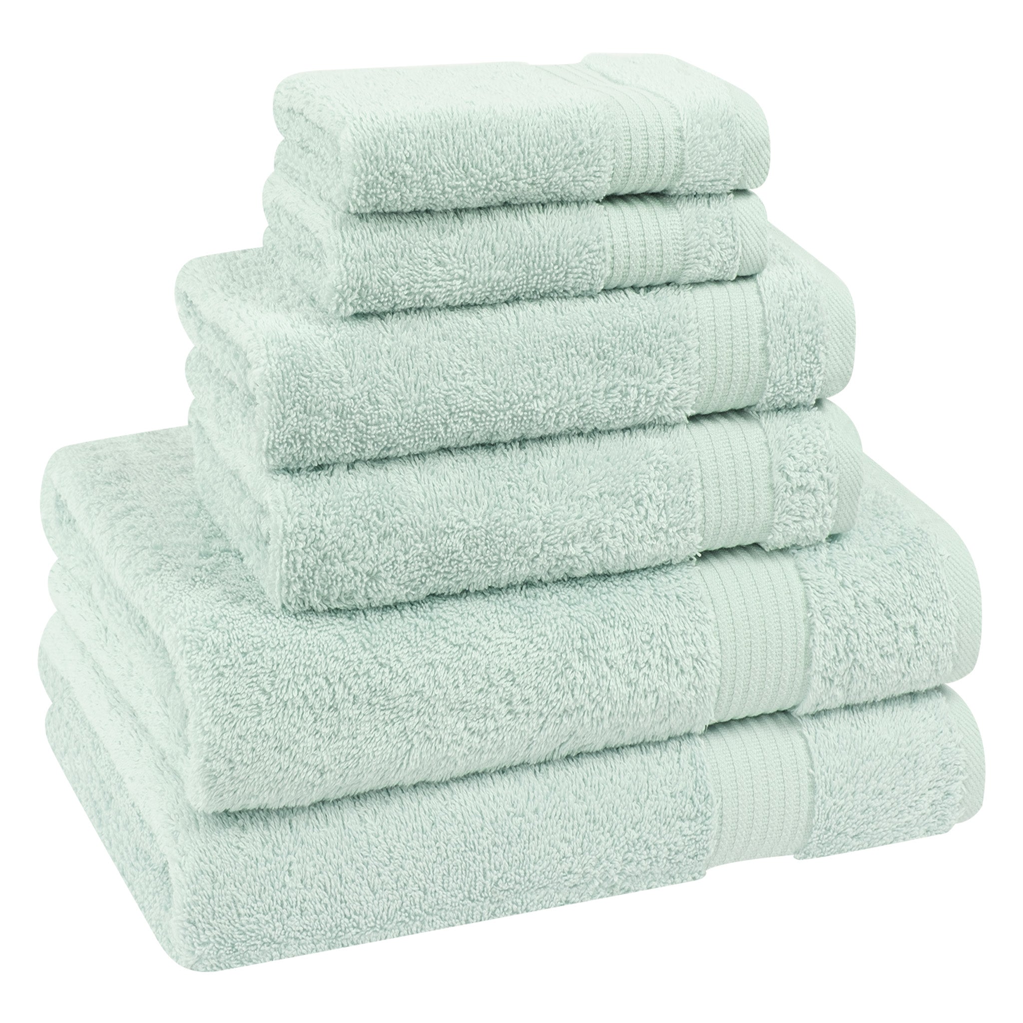 American-softlinen Bekos 100% Cotton 6-Piece Turkish Bath Towel Sets, Wholesale Luxury Bath Towels