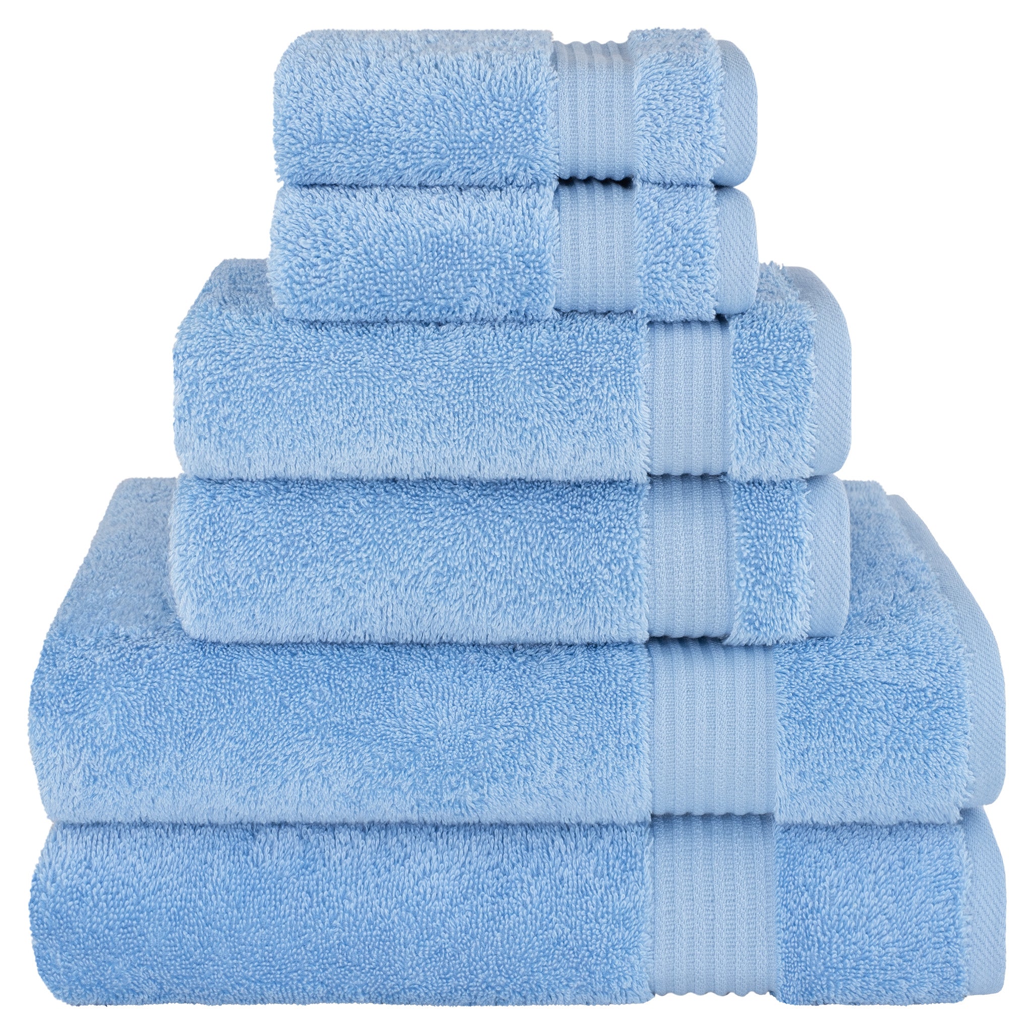 American-softlinen Bekos 100% Cotton 6-Piece Turkish Bath Towel Sets, Wholesale Luxury Bath Towels
