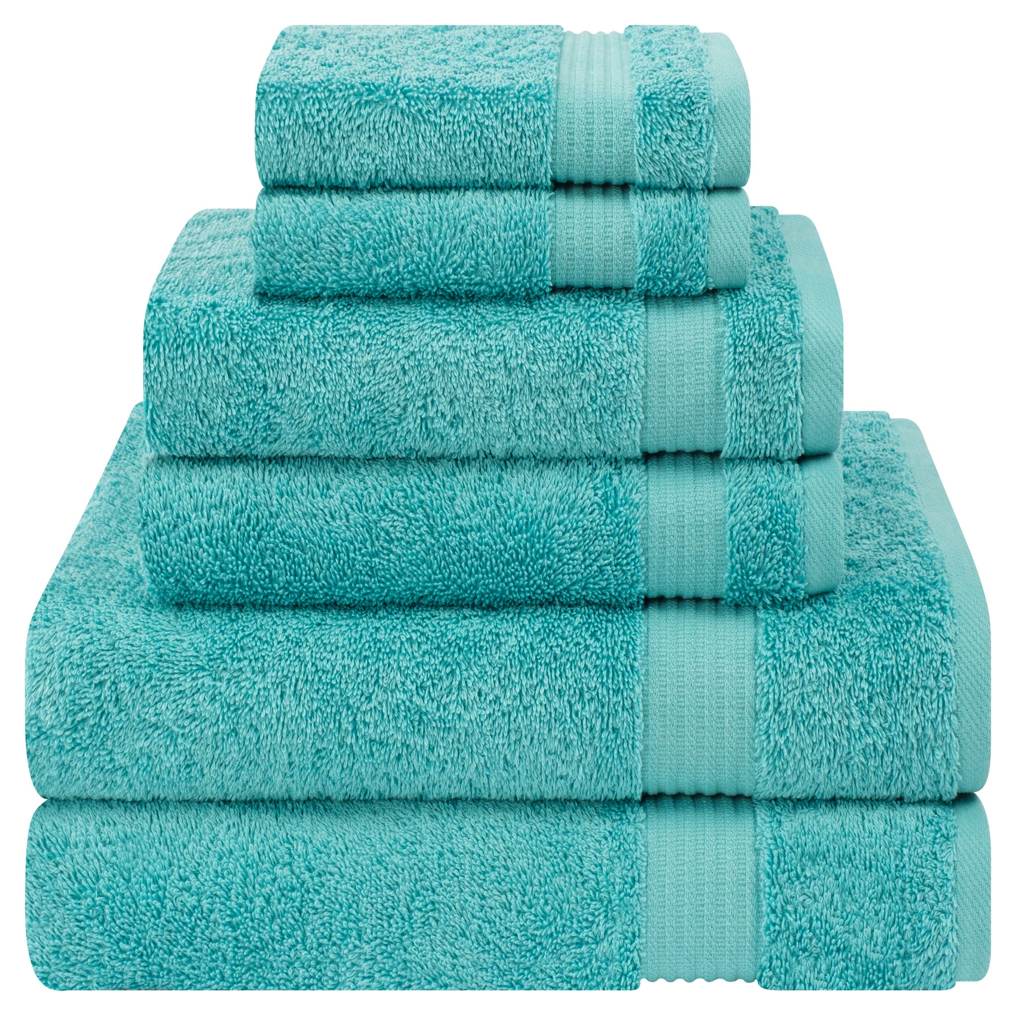 American-softlinen Bekos 100% Cotton 6-Piece Turkish Bath Towel Sets, Wholesale Luxury Bath Towels