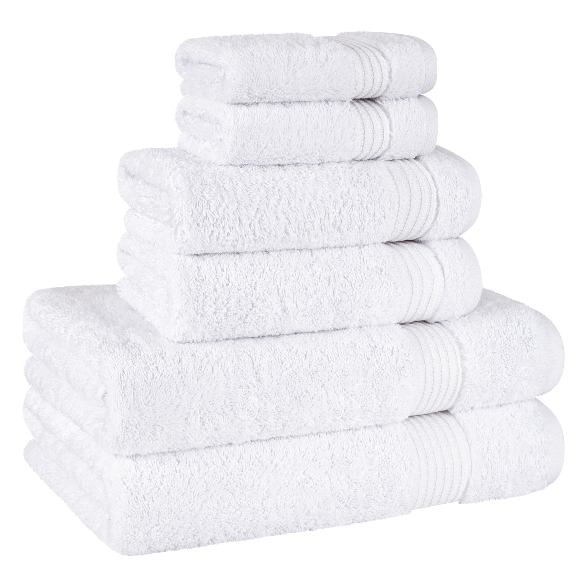 American-softlinen Bekos 100% Cotton 6-Piece Turkish Bath Towel Sets, Wholesale Luxury Bath Towels