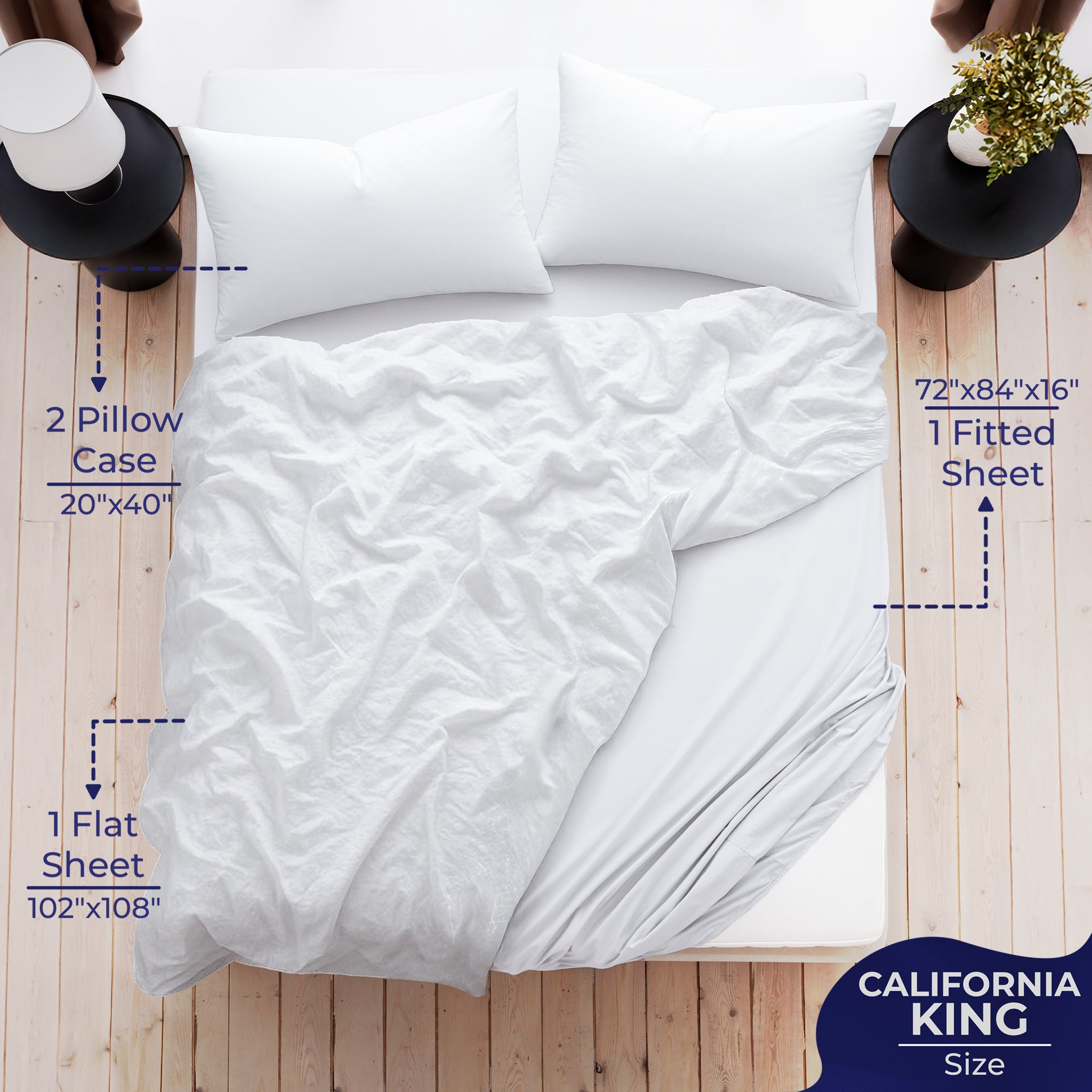 American-softlinen Luxury 100% Cotton Sateen Weave Sheets Set - Premium Bed Sheet Sets