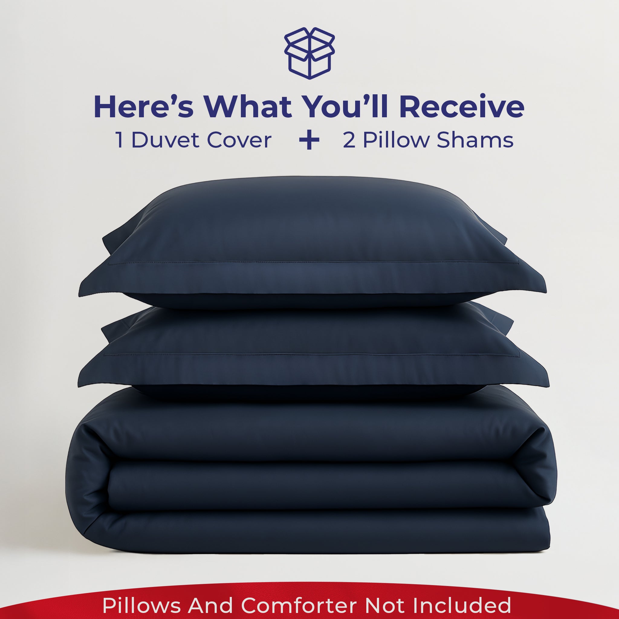 American-softlinen Luxury 100% Cotton Sateen Weave Duvet Cover Set, 1 Duvet Cover and 2 Pillow Shams, Machine Washable 3 Piece Bedding Sets