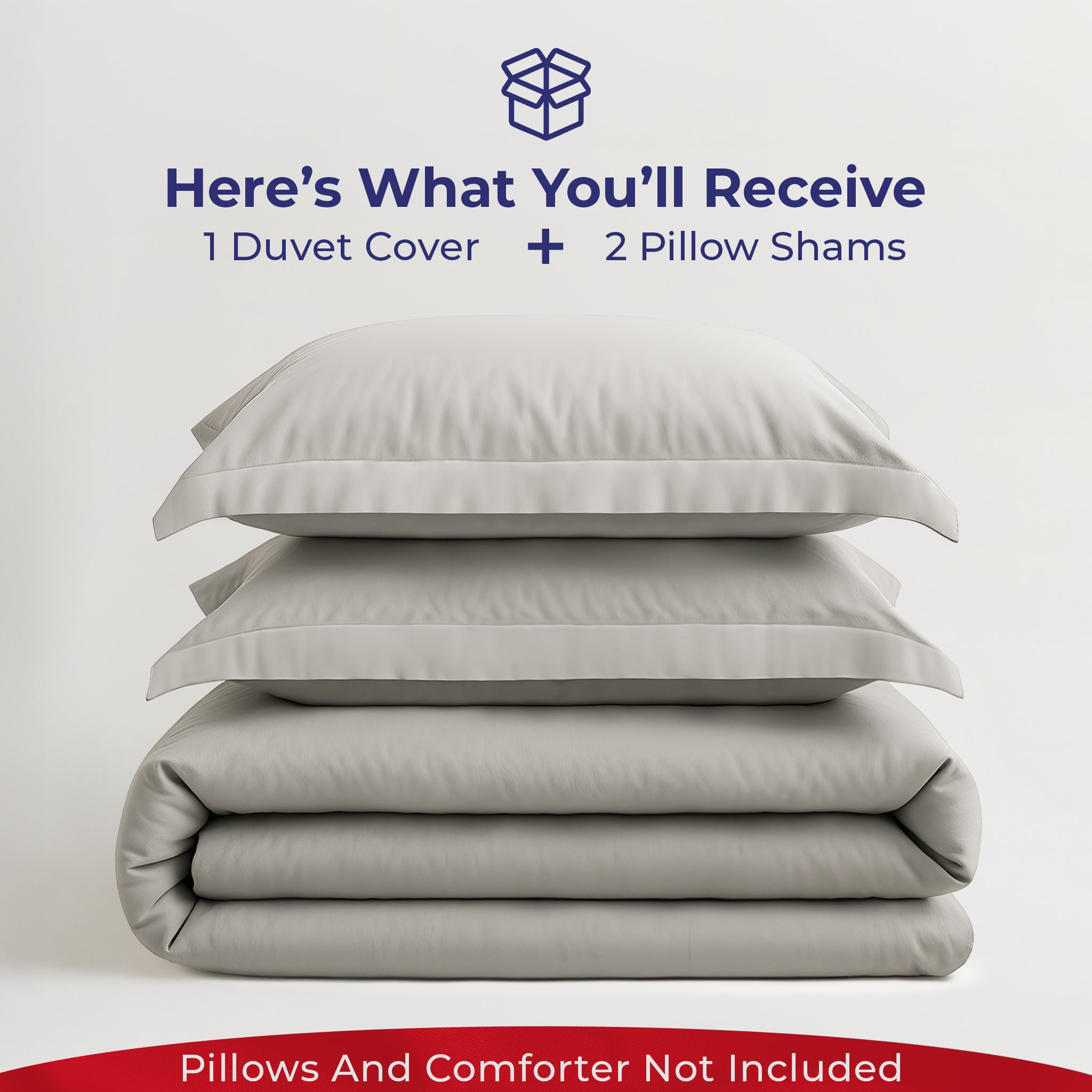 American-softlinen Luxury 100% Cotton Sateen Weave Duvet Cover Set, 1 Duvet Cover and 2 Pillow Shams, Machine Washable 3 Piece Bedding Sets