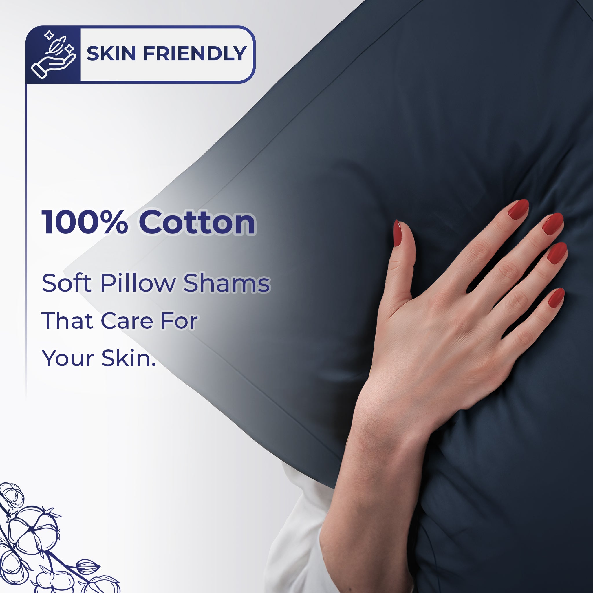 American-softlinen Luxury 100% Cotton Sateen Weave Duvet Cover Set, 1 Duvet Cover and 2 Pillow Shams, Machine Washable 3 Piece Bedding Sets