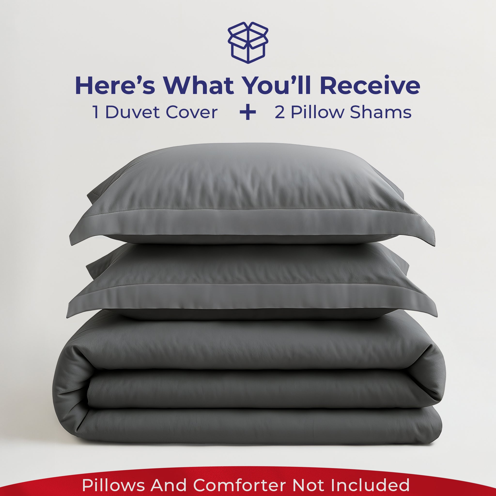 American-softlinen Luxury 100% Cotton Sateen Weave Duvet Cover Set, 1 Duvet Cover and 2 Pillow Shams, Machine Washable 3 Piece Bedding Sets
