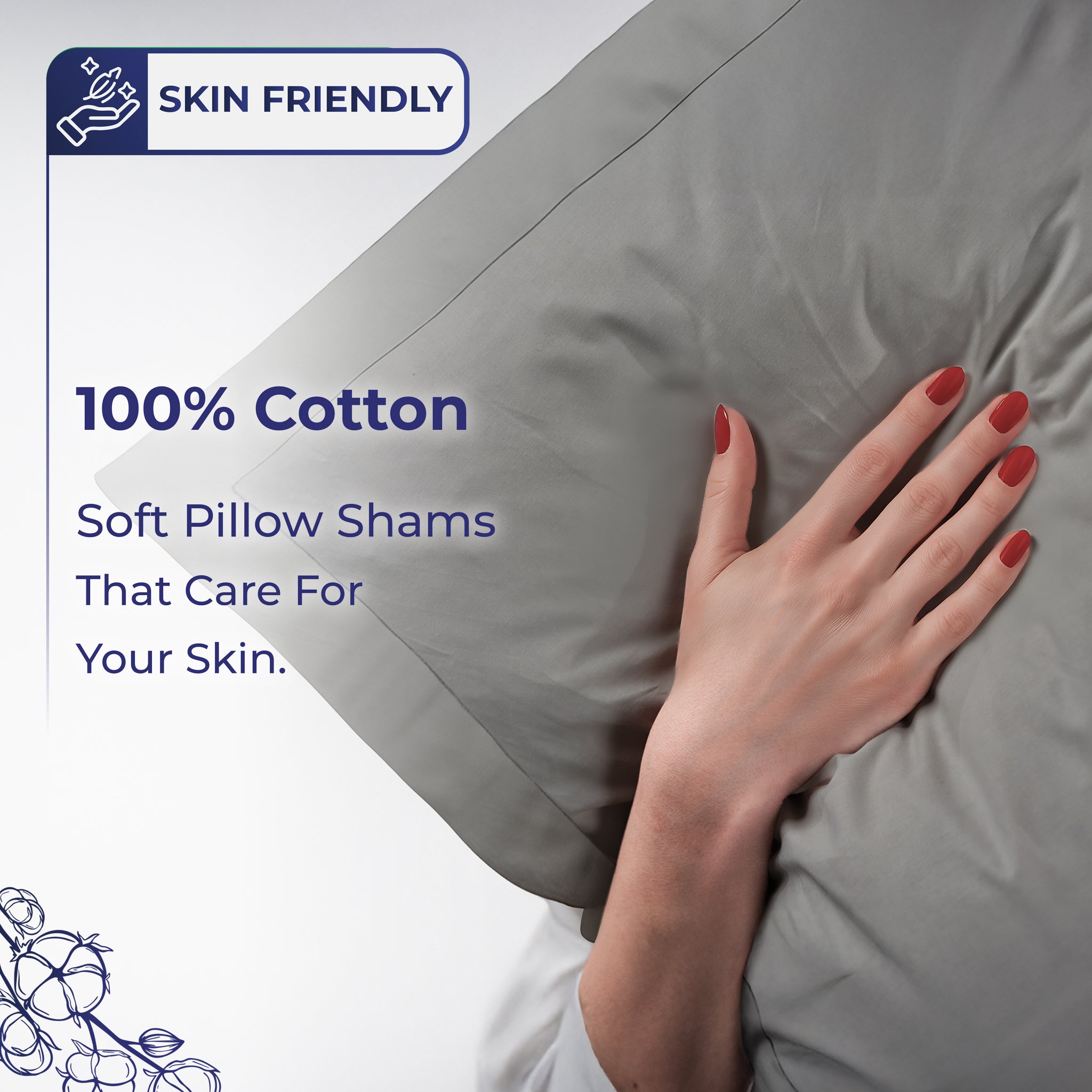 American-softlinen Luxury 100% Cotton Sateen Weave Duvet Cover Set, 1 Duvet Cover and 2 Pillow Shams, Machine Washable 3 Piece Bedding Sets