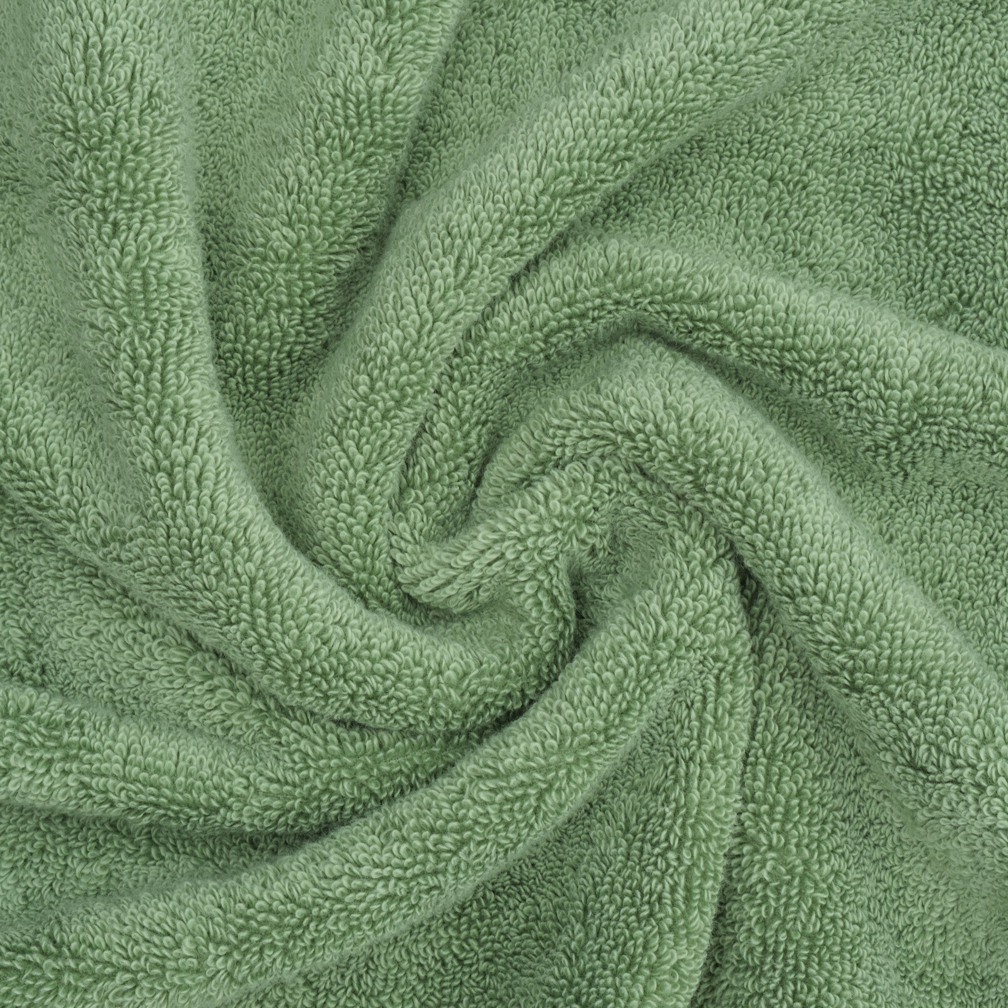 American-softlinen Salem 4-Piece Bath Towel Sets, 100% Cotton Luxury Turkish Towels, Super Soft Extra Large Bath Towels - Sage Green 7