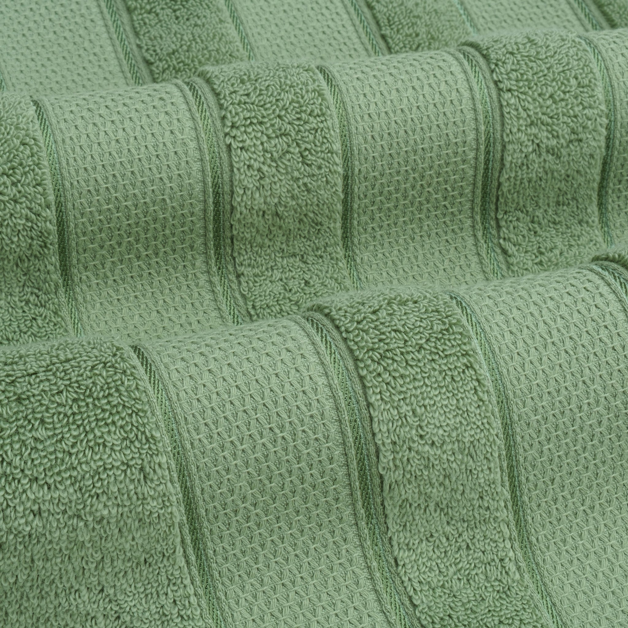 American-softlinen Salem 4-Pack Bath Towel Sets, 100% Cotton Luxury Turkish Towels, Super Soft, Absorbent, Premium Wholesale Bath Towels - Sage Green 3