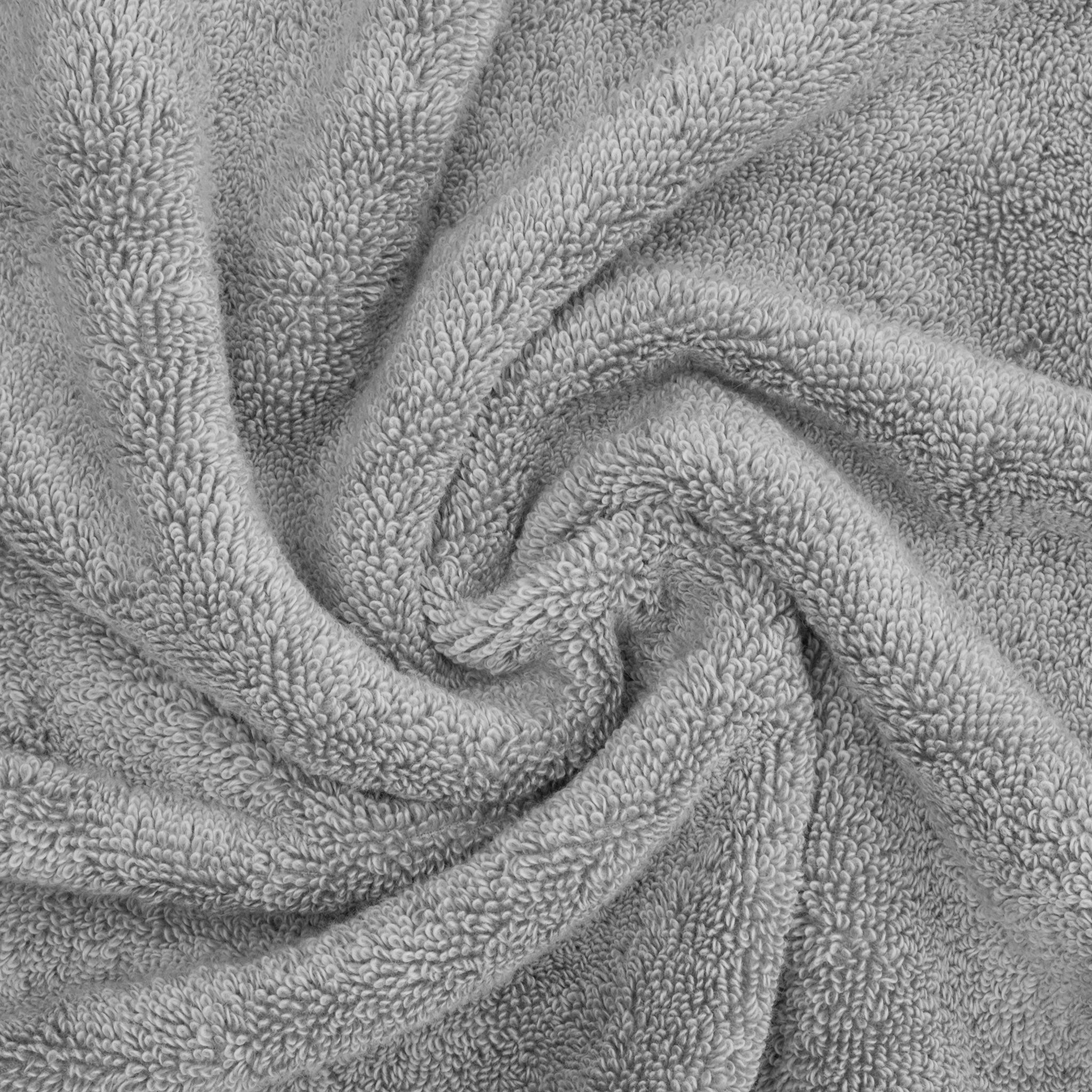 American-softlinen Salem 4-Pack Hand Towel Sets, 100% Cotton Luxury Turkish Towels, Super Soft, Absorbent, Premium Hand Towels - Rockridge Gray 7