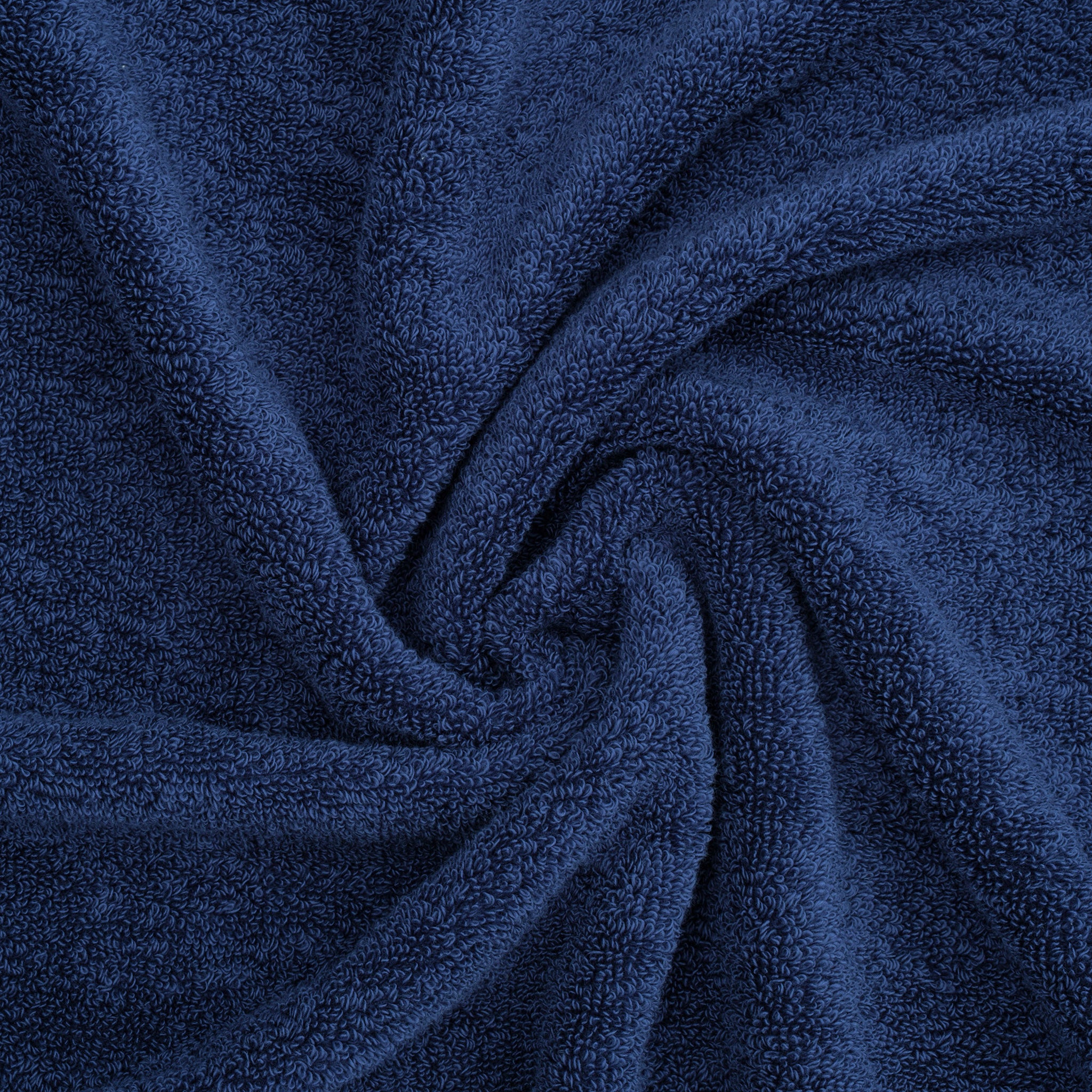 American-softlinen Salem 4-Pack Hand Towel Sets, 100% Cotton Luxury Turkish Towels, Super Soft, Absorbent, Premium Hand Towels - Navy Blue 7