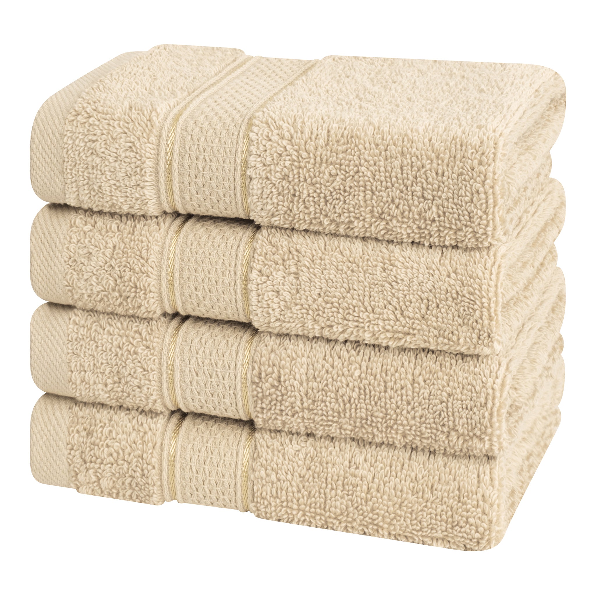 American-softlinen 100% Cotton, Salem 4 Piece Washcloth Set for Bathroom and Kitchen
