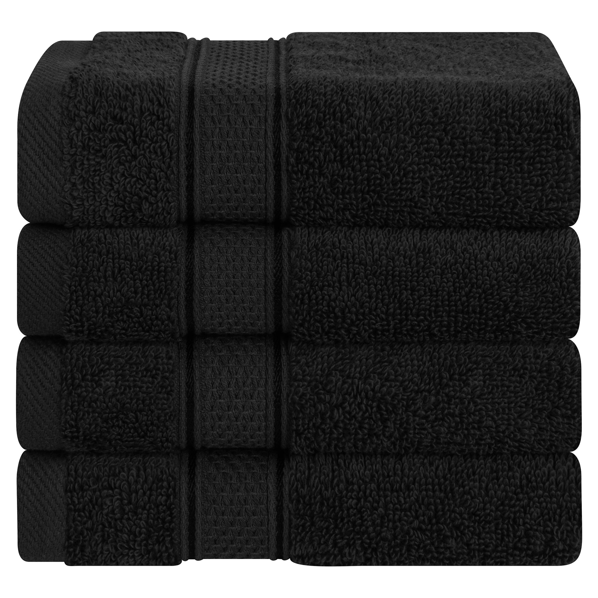 American-softlinen 100% Cotton, Salem 4 Piece Washcloth Set for Bathroom and Kitchen