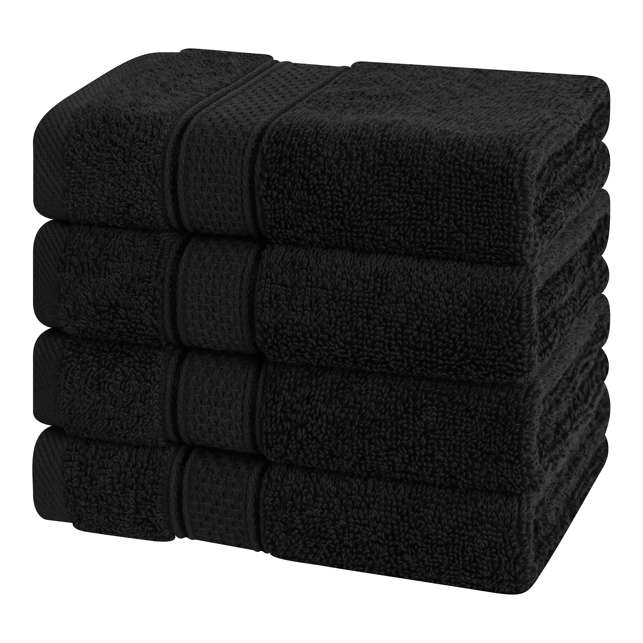 American-softlinen 100% Cotton, Salem 4 Piece Washcloth Set for Bathroom and Kitchen