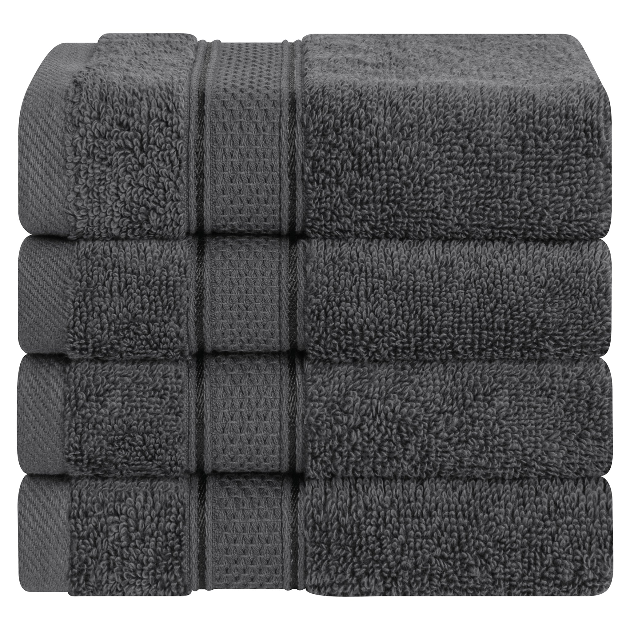 American-softlinen 100% Cotton, Salem 4 Piece Washcloth Set for Bathroom and Kitchen