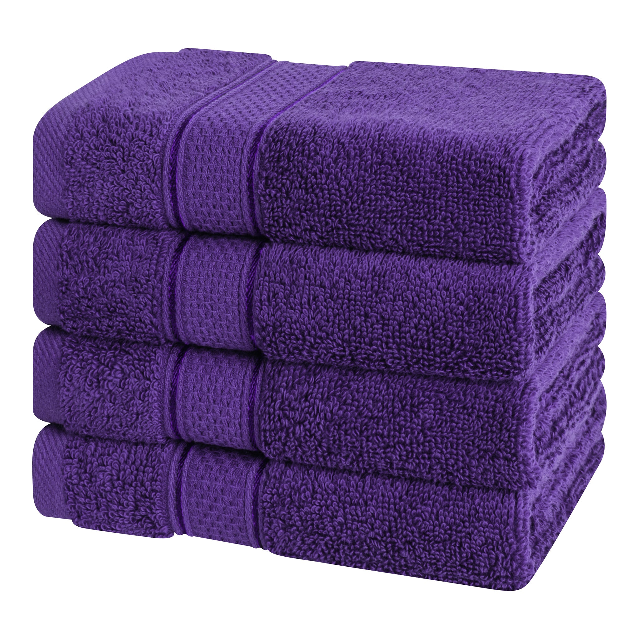 American-softlinen 100% Cotton, Salem 4 Piece Washcloth Set for Bathroom and Kitchen