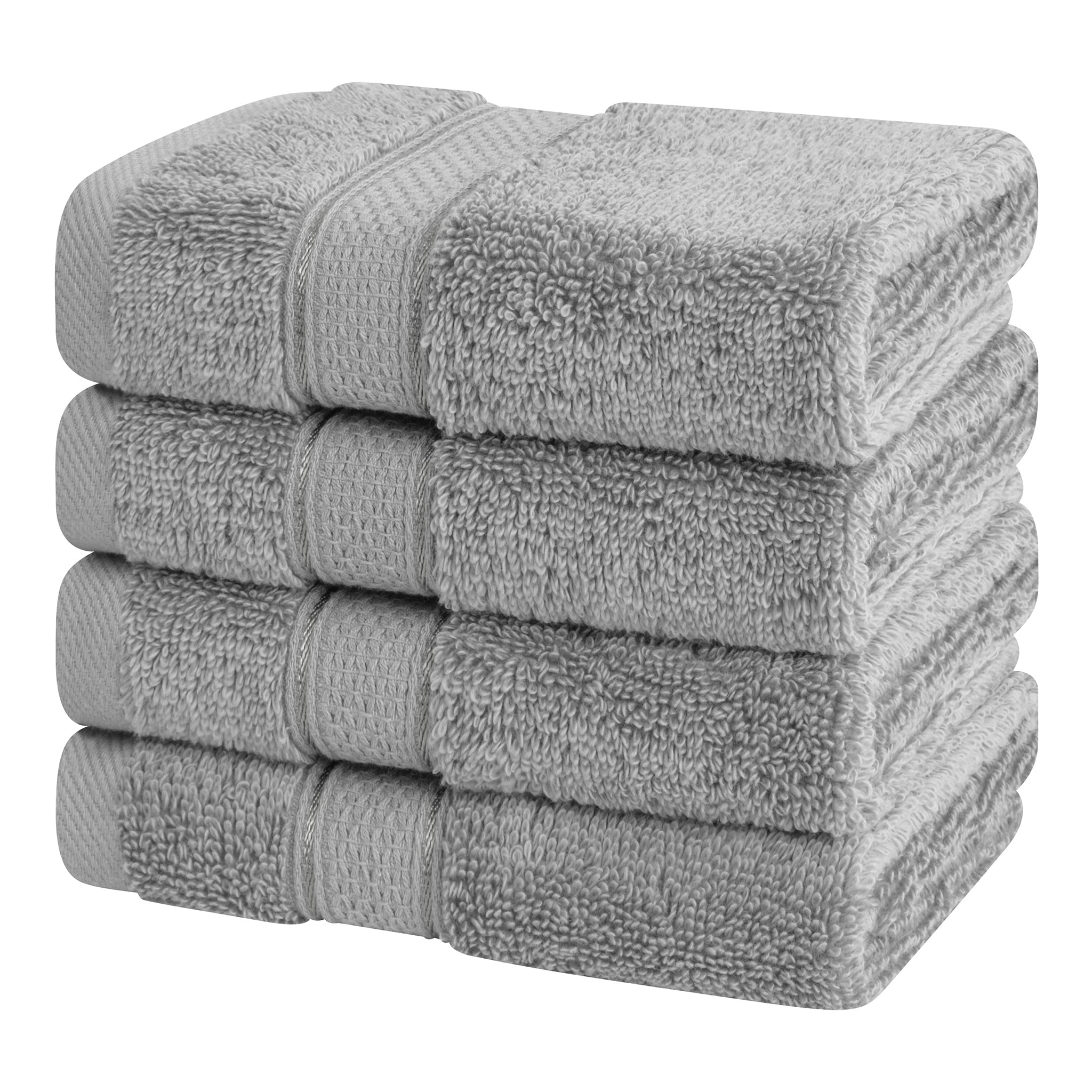 American-softlinen 100% Cotton, Salem 4 Piece Washcloth Set for Bathroom and Kitchen