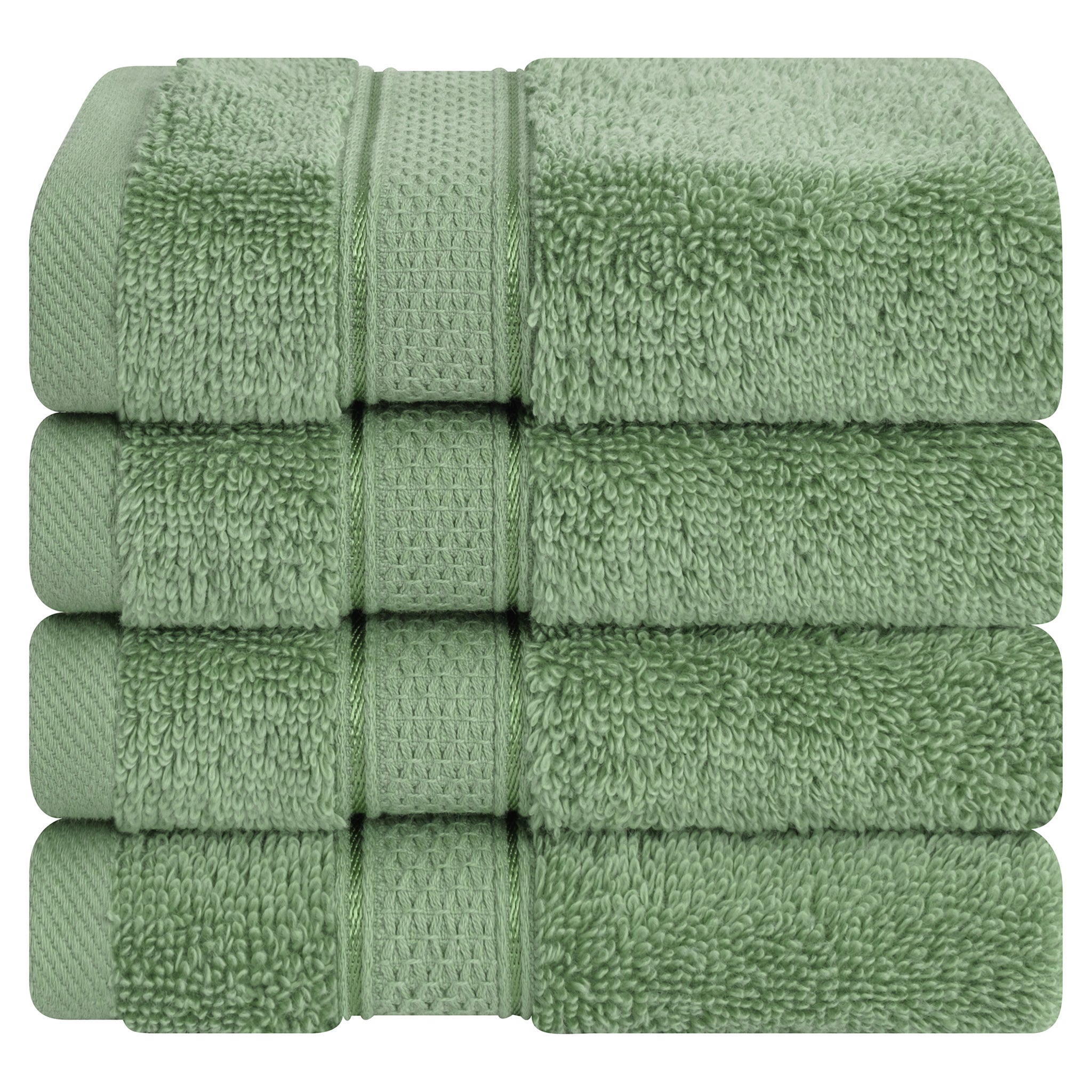 American-softlinen 100% Cotton, Salem 4 Piece Washcloth Set for Bathroom and Kitchen