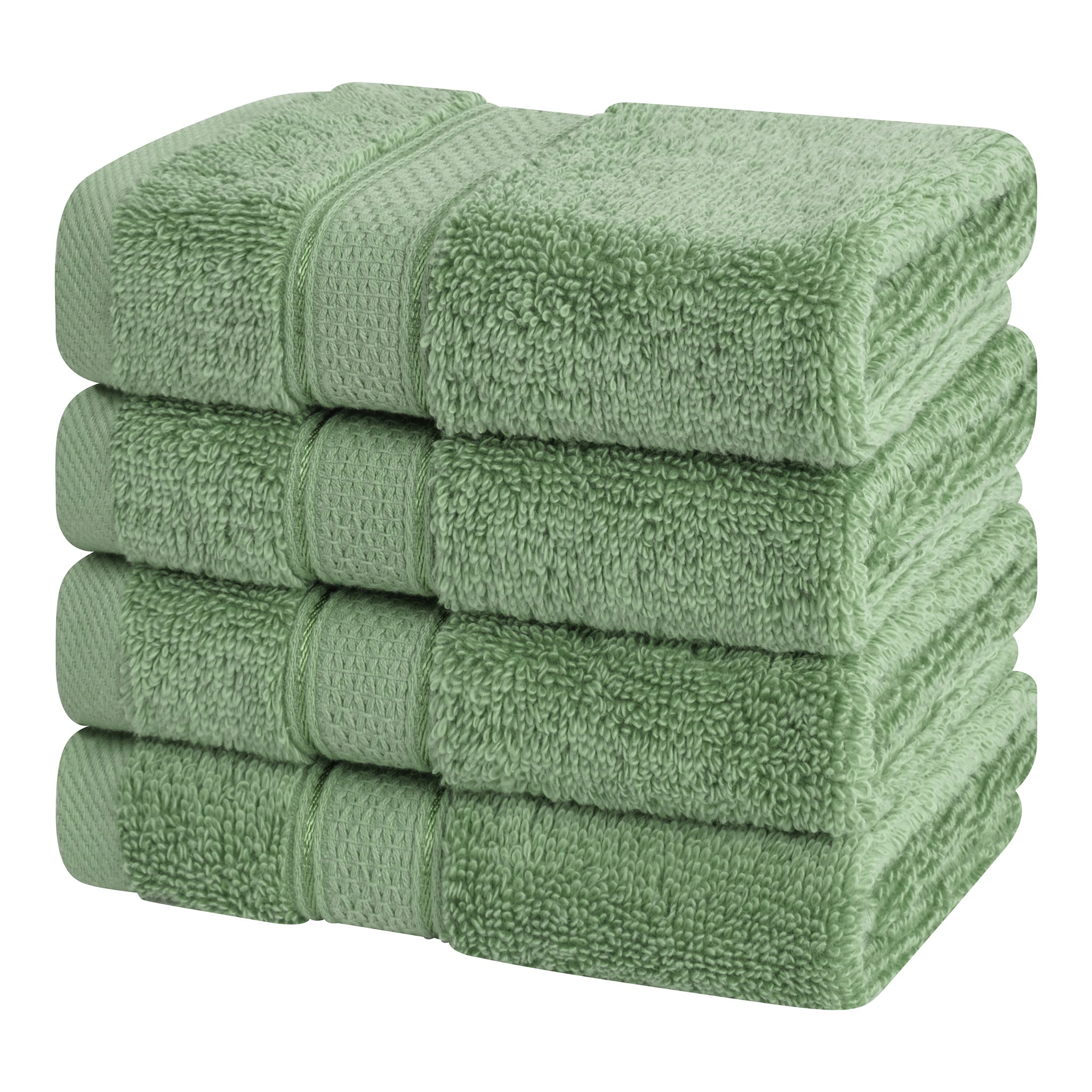 American-softlinen 100% Cotton, Salem 4 Piece Washcloth Set for Bathroom and Kitchen