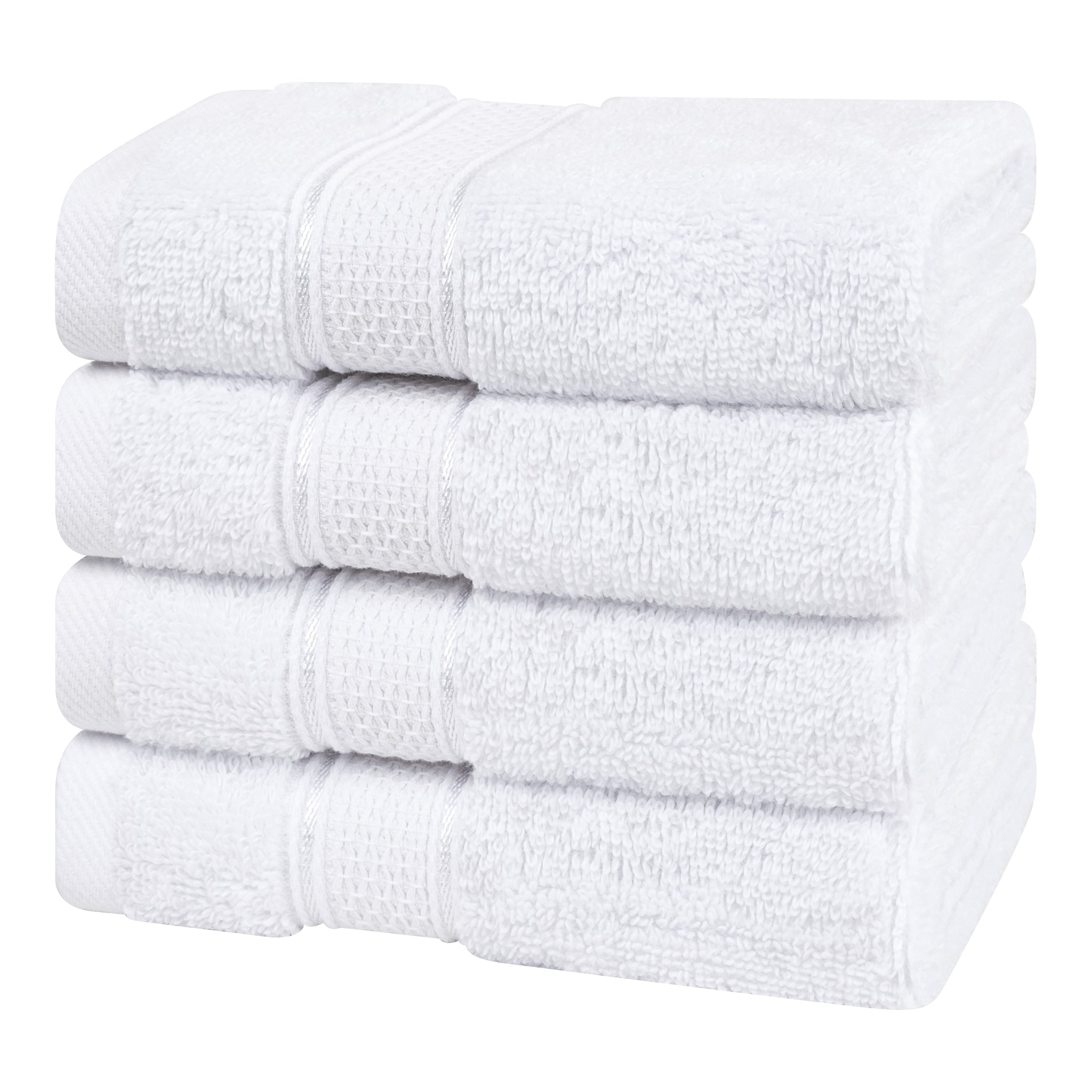 American-softlinen 100% Cotton, Salem 4 Piece Washcloth Set for Bathroom and Kitchen
