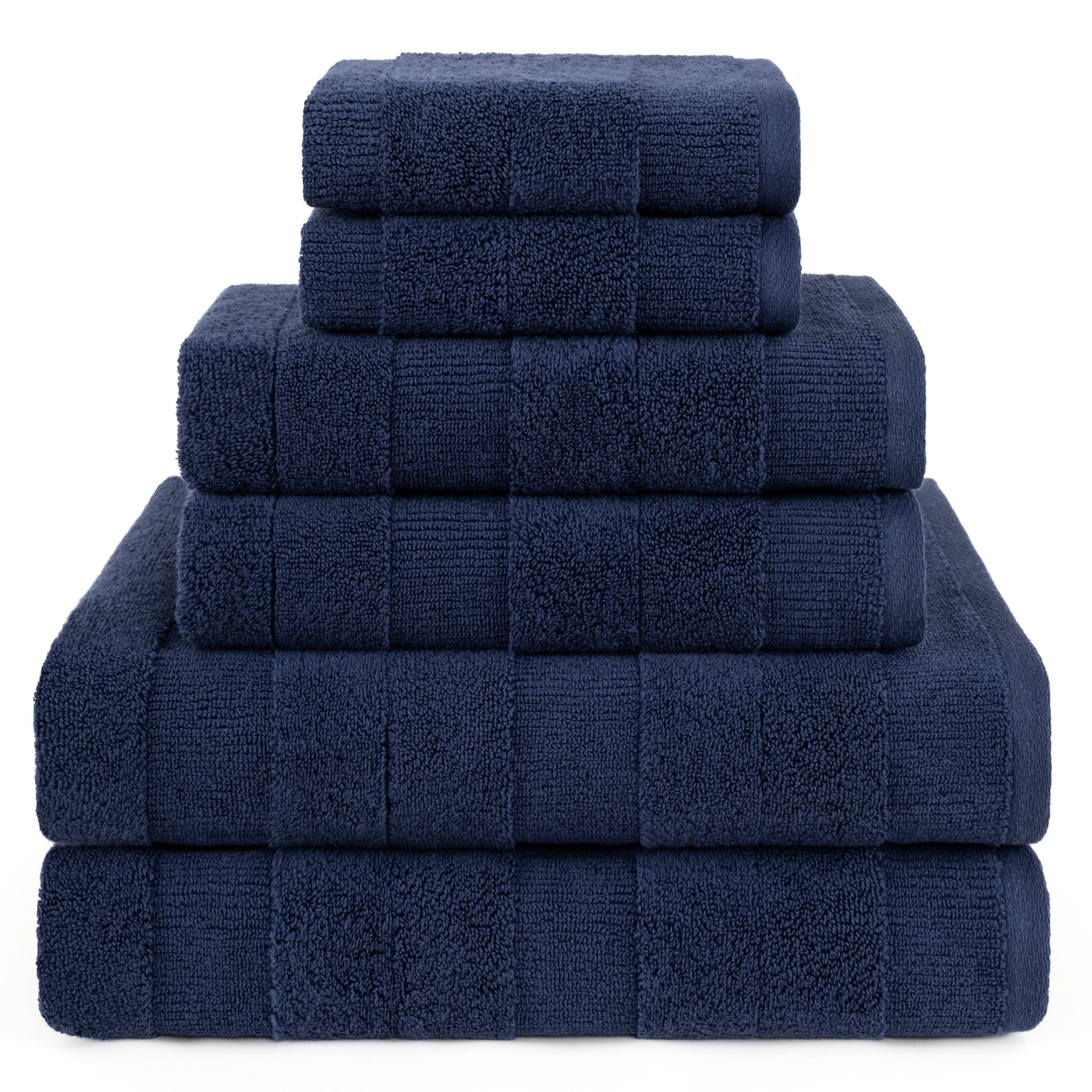 American-softlinen Sense Collection 100% Micro Cotton Premium 6 Piece Towel Set, 600 GSM Ultra Soft and Plush Towels for Bathroom