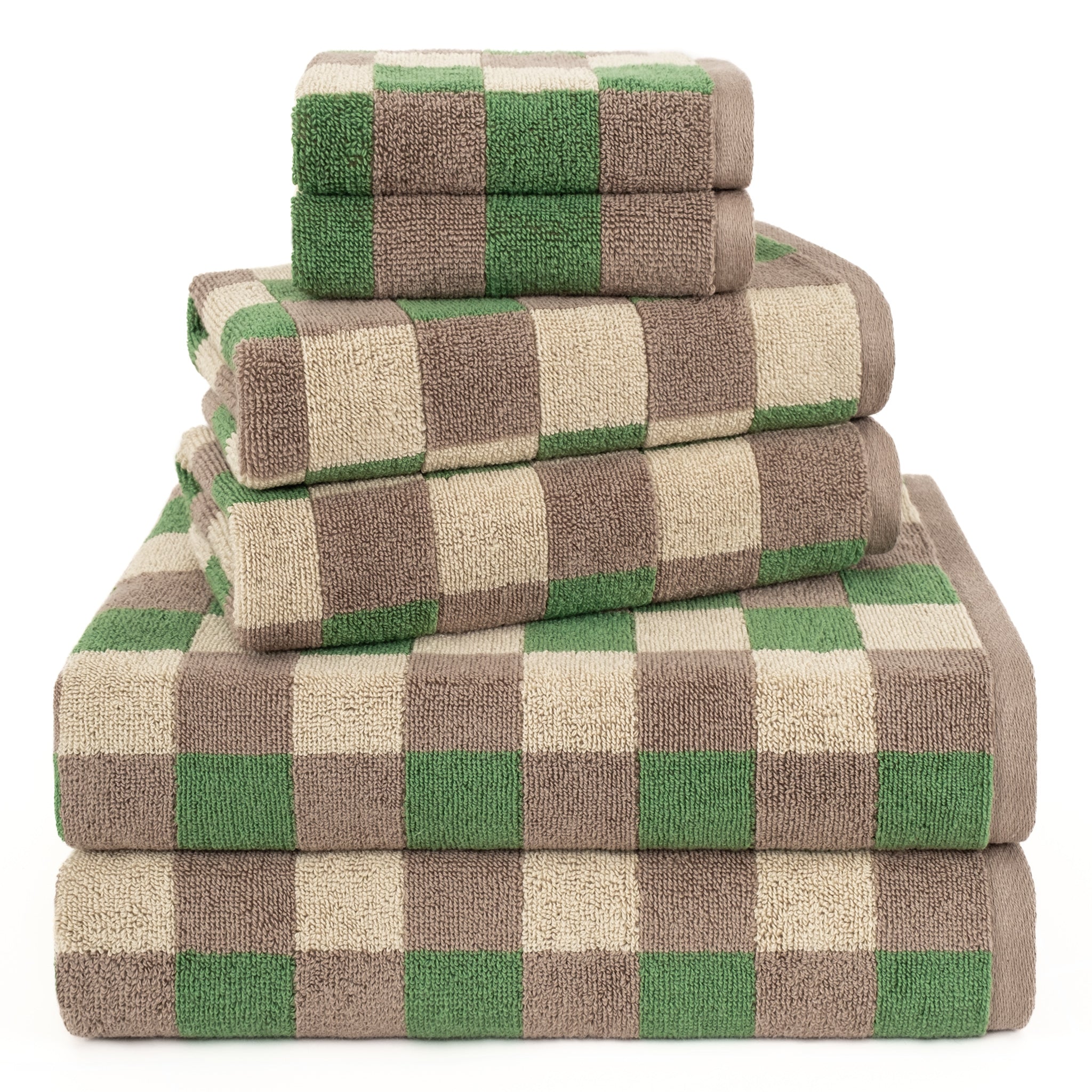 American-softlinen Wizard Collection 100% Combed Cotton Luxury 6 Piece Towel Set, Yarn Dyed Ultra Soft and Plush 550 GSM Towels for Bathroom