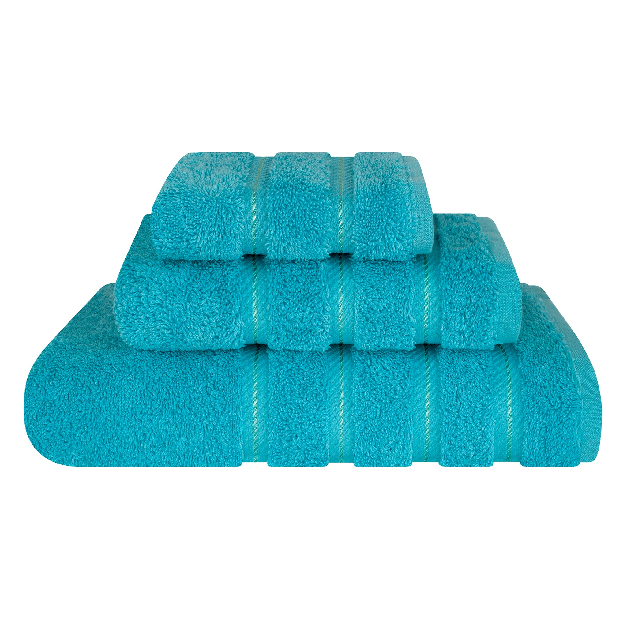 American-softlinen 3 Piece Luxury Hotel Towel Set 20 set case pack aqua-1