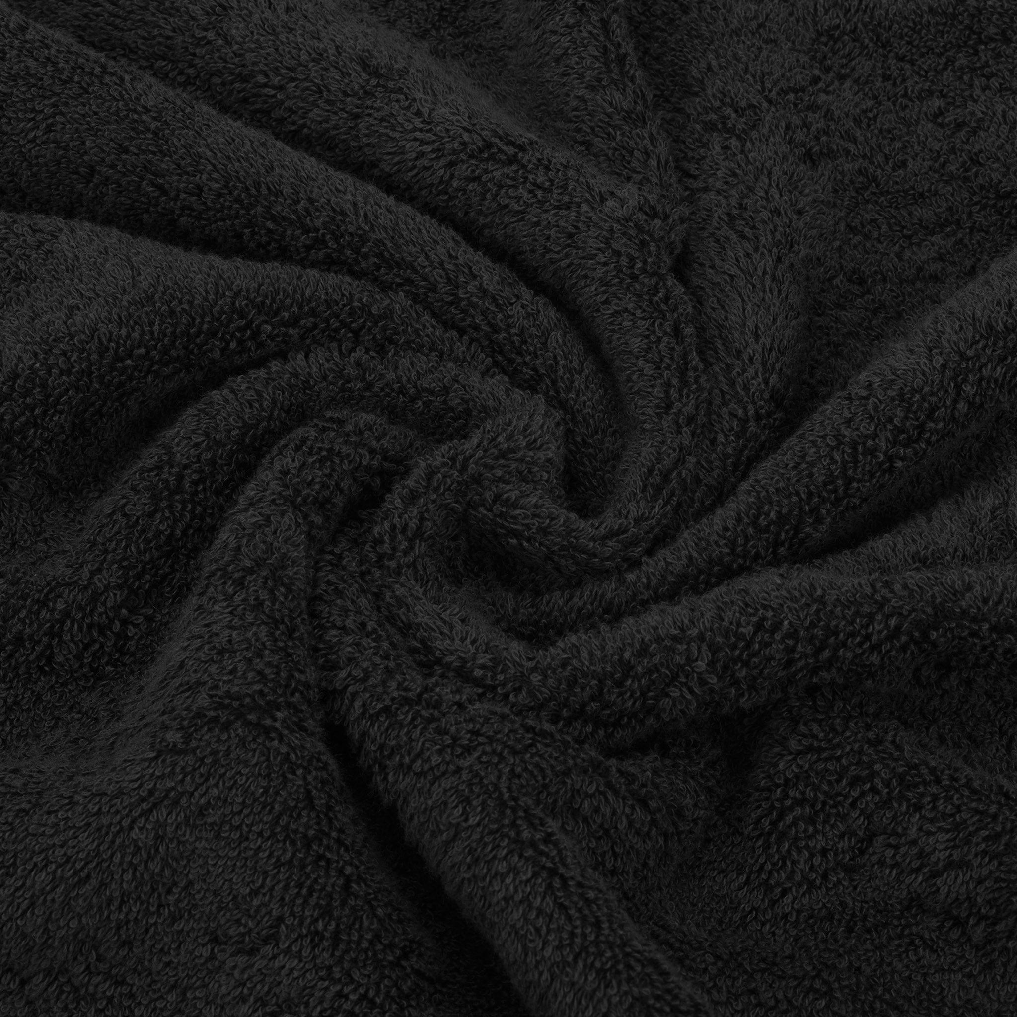 American-softlinen 3 Piece Luxury Hotel Towel Set 20 set case pack black-7