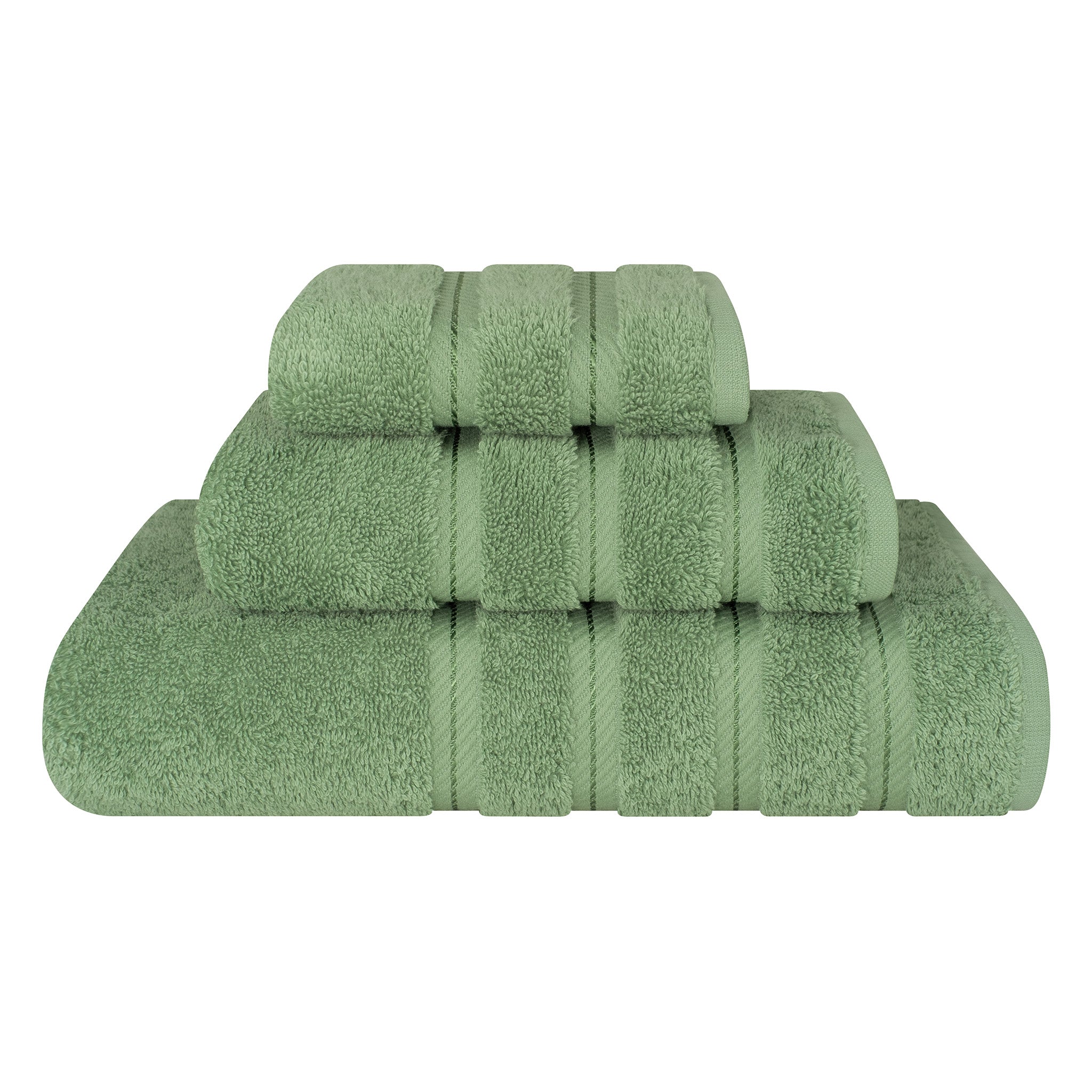 American-softlinen 3 Piece Luxury Hotel Towel Set 20 set case pack sage-green-1